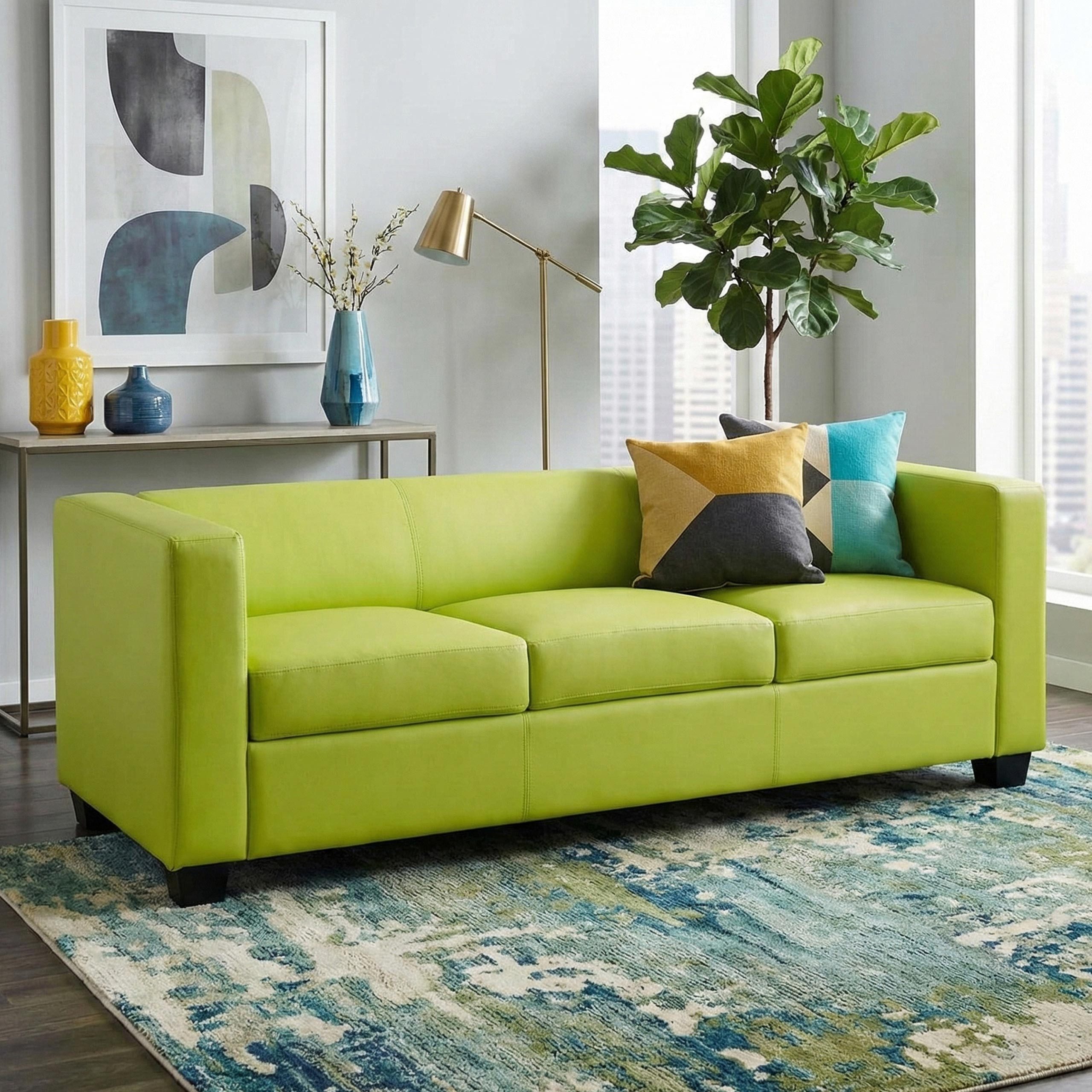 MCW 3-Sitzer Lille-S-K-3, 3-Sitzer, bequeme Sitzpolsterung, Lounge-Stil, Abgerundete Kanten