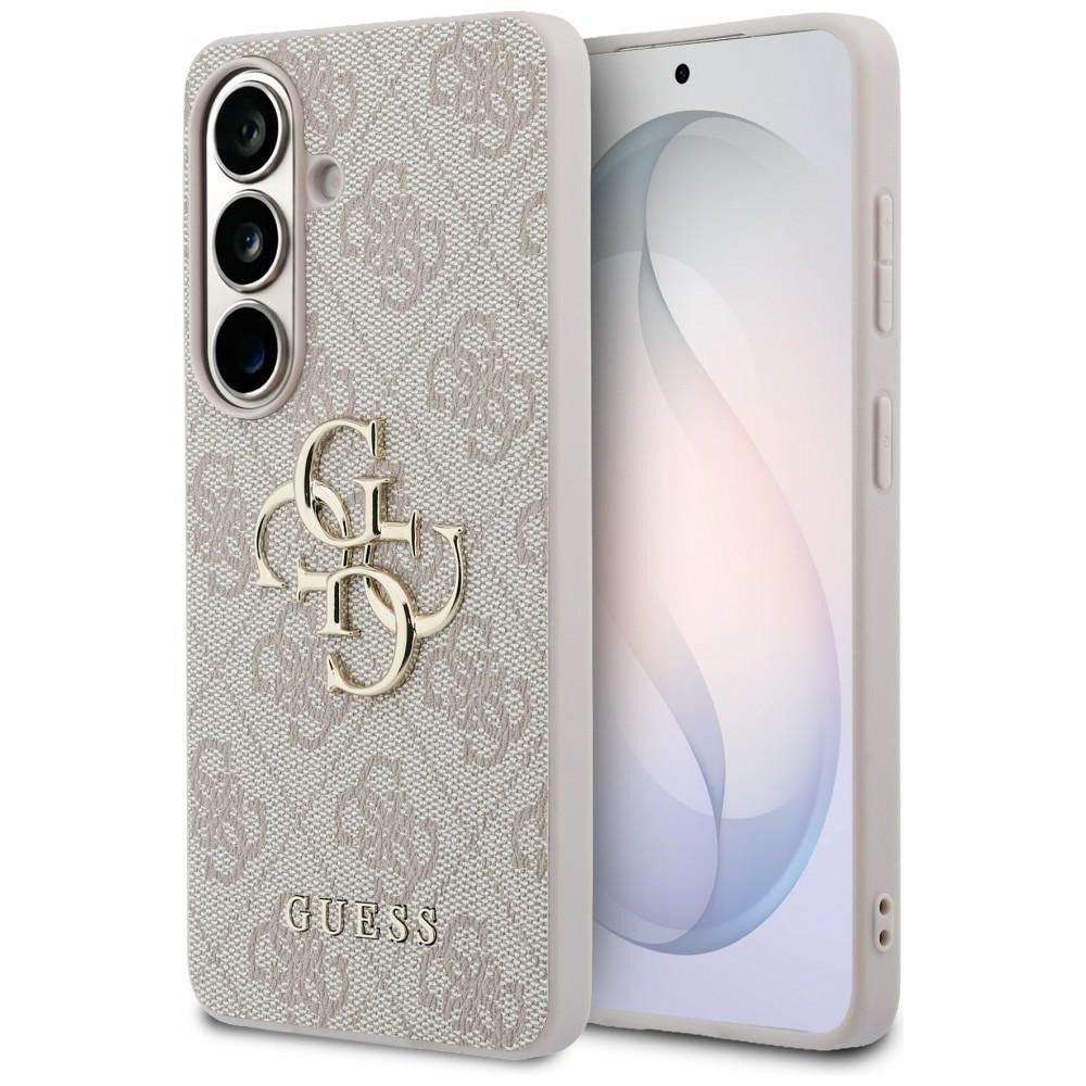 Guess Handyhülle Schutzcase Backcover, Metall-Logo, Monogrammoptik, Kameraschutzrand