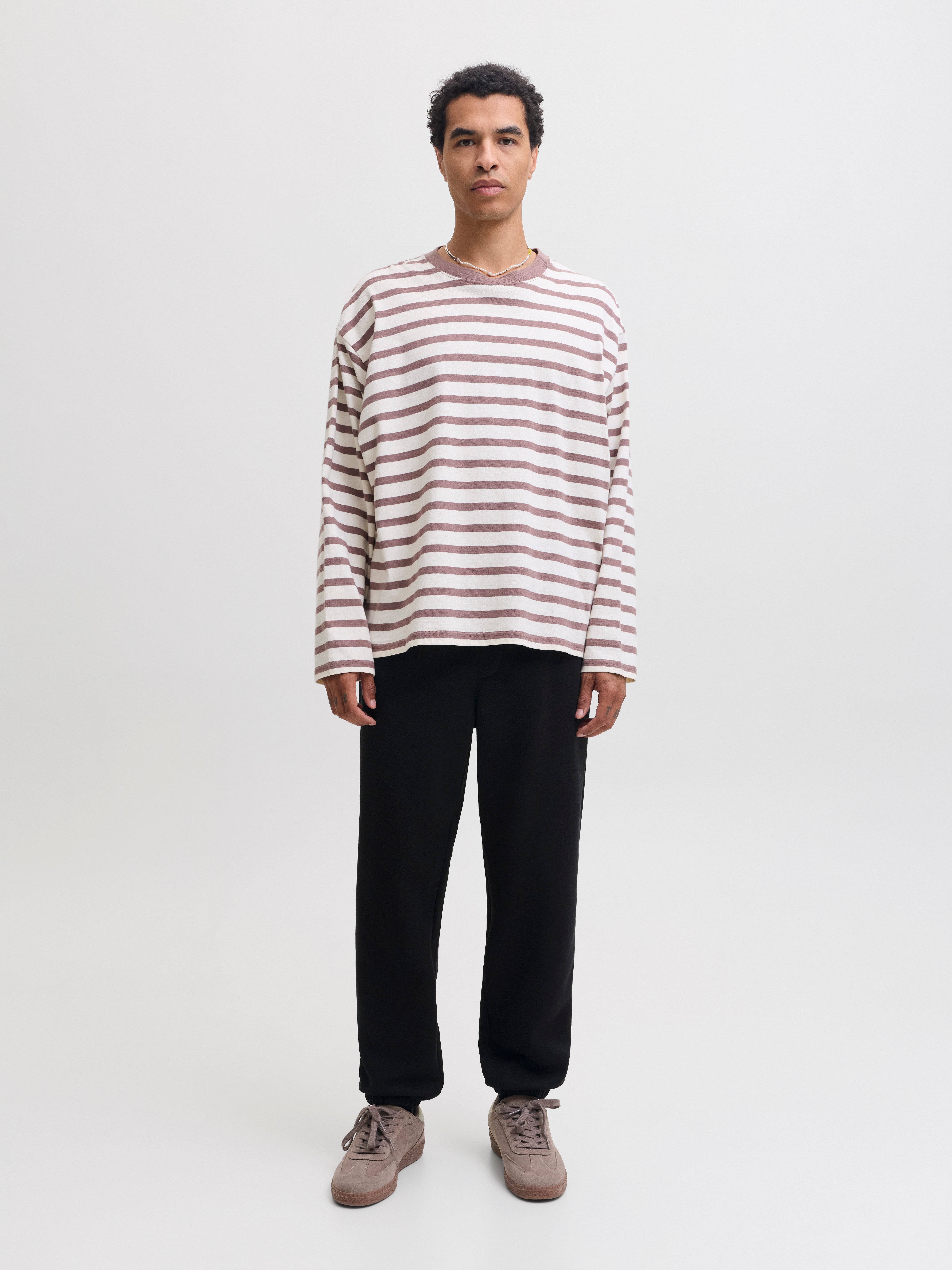 Jack & Jones Sweathose JPSTKARL BRADLEY SWEAT PANT CUFFED Materialmix, regular fit – Bild 4 von 5