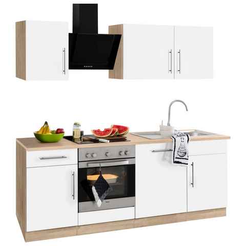 wiho Küchen Küchenzeile Cali, ohne E-Geräte, Breite 220 cm