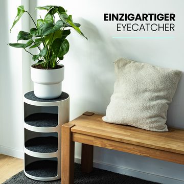 Easy and Green Nachttisch Rund Filzauflage 30cm für Kartell Componibili - Made in Germany