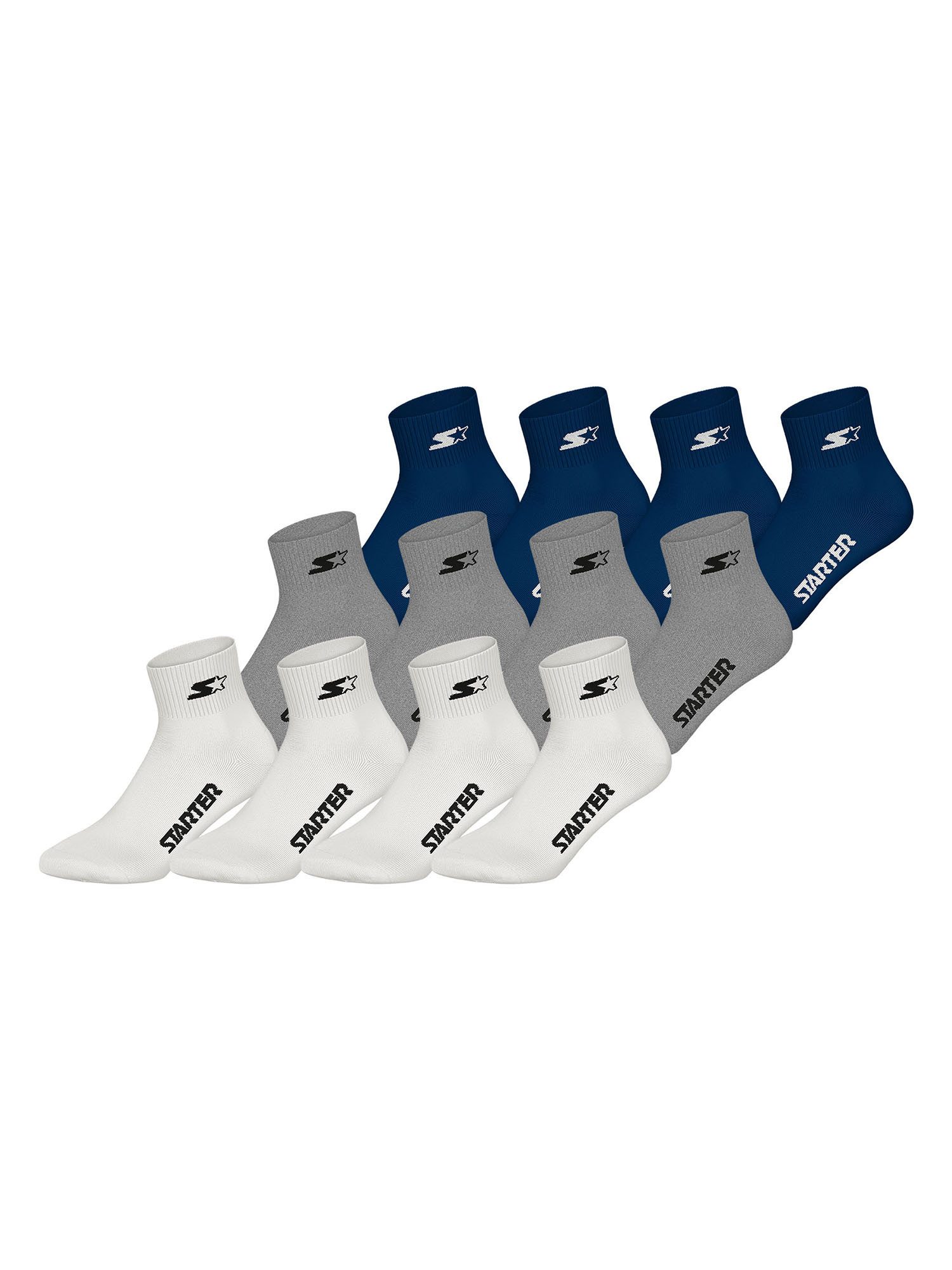Starter Basicsocken Quarter (12-Paar) Носки, Baumwollsocken, Alltagsocken