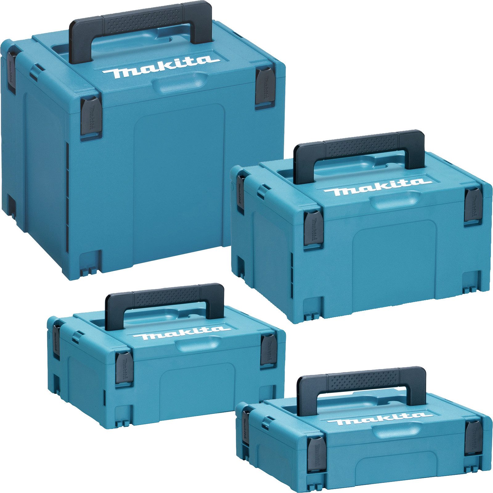 Makita Werkzeugkoffer Makita MAKPAC Systemkoffer Gr. 1 + Gr. 2 + Gr. 3 + Gr. 4