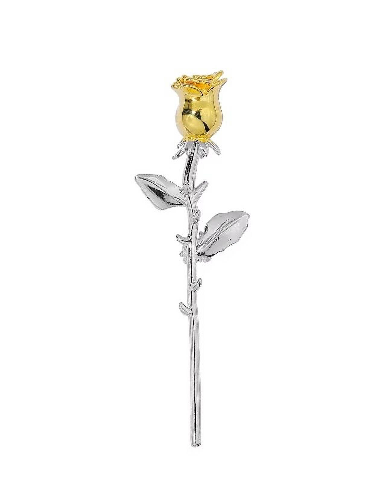 MayTree Brosche "Gelbe Rose" (Stück, 1-tlg), Metallbrosche in der Form von günstig online kaufen
