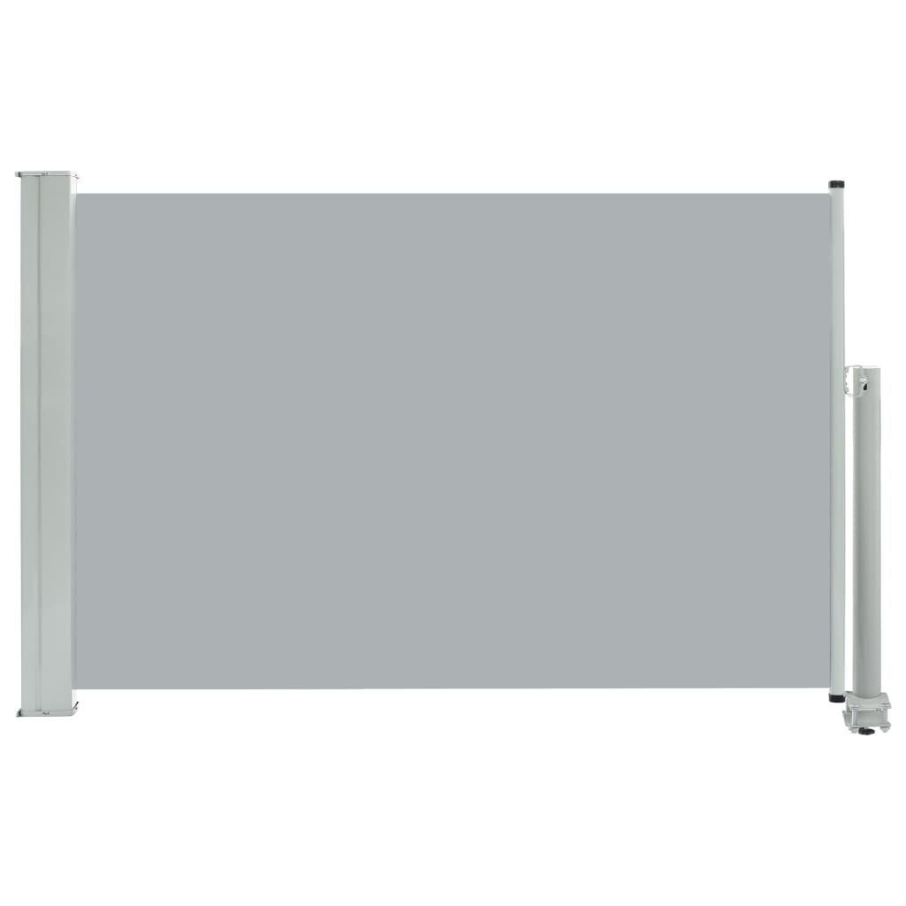 vidaXL Balkonsichtschutz Ausziehbare Seitenmarkise 60×300 cm Grau