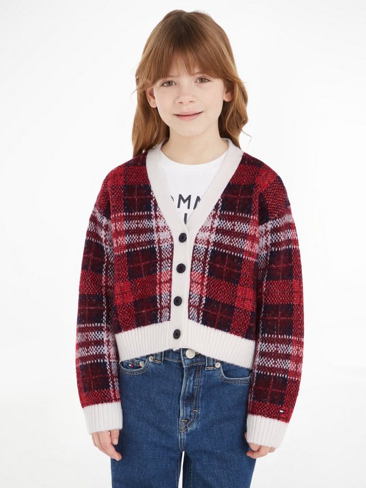 Tommy Hilfiger Strickjacke TOMMY TARTAN CARDIGAN