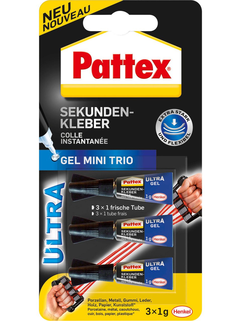 Pattex Bastelkleber Pattex Sekundenkleber Ultra Gel günstig online kaufen