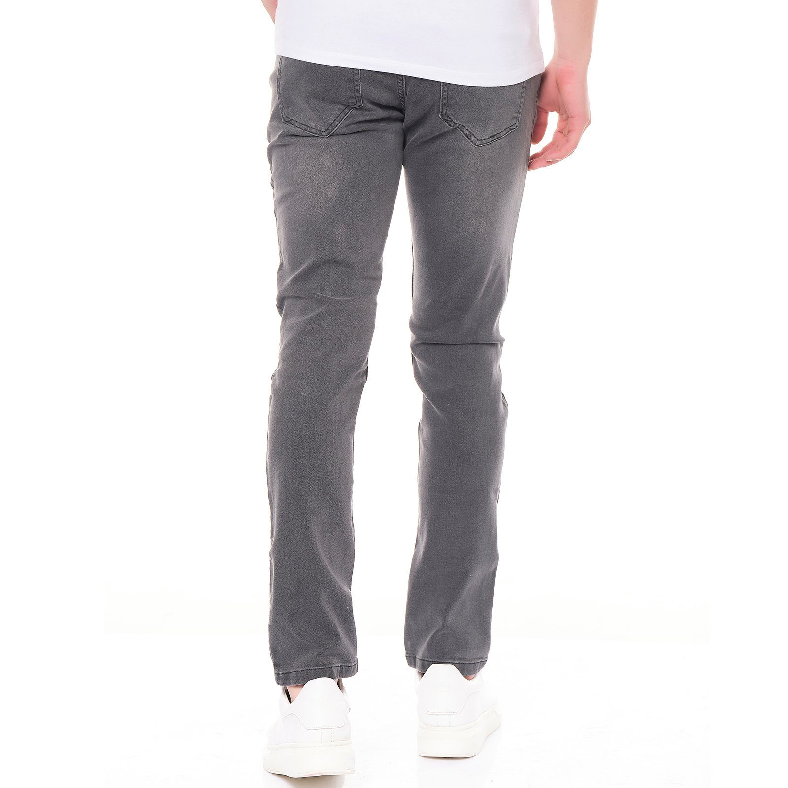 Smith & Solo Slim-fit-Jeans Herren, Jeanshose Männer, Straight Hose 5-Pocket Design, Schmale Jeans, Slimfit