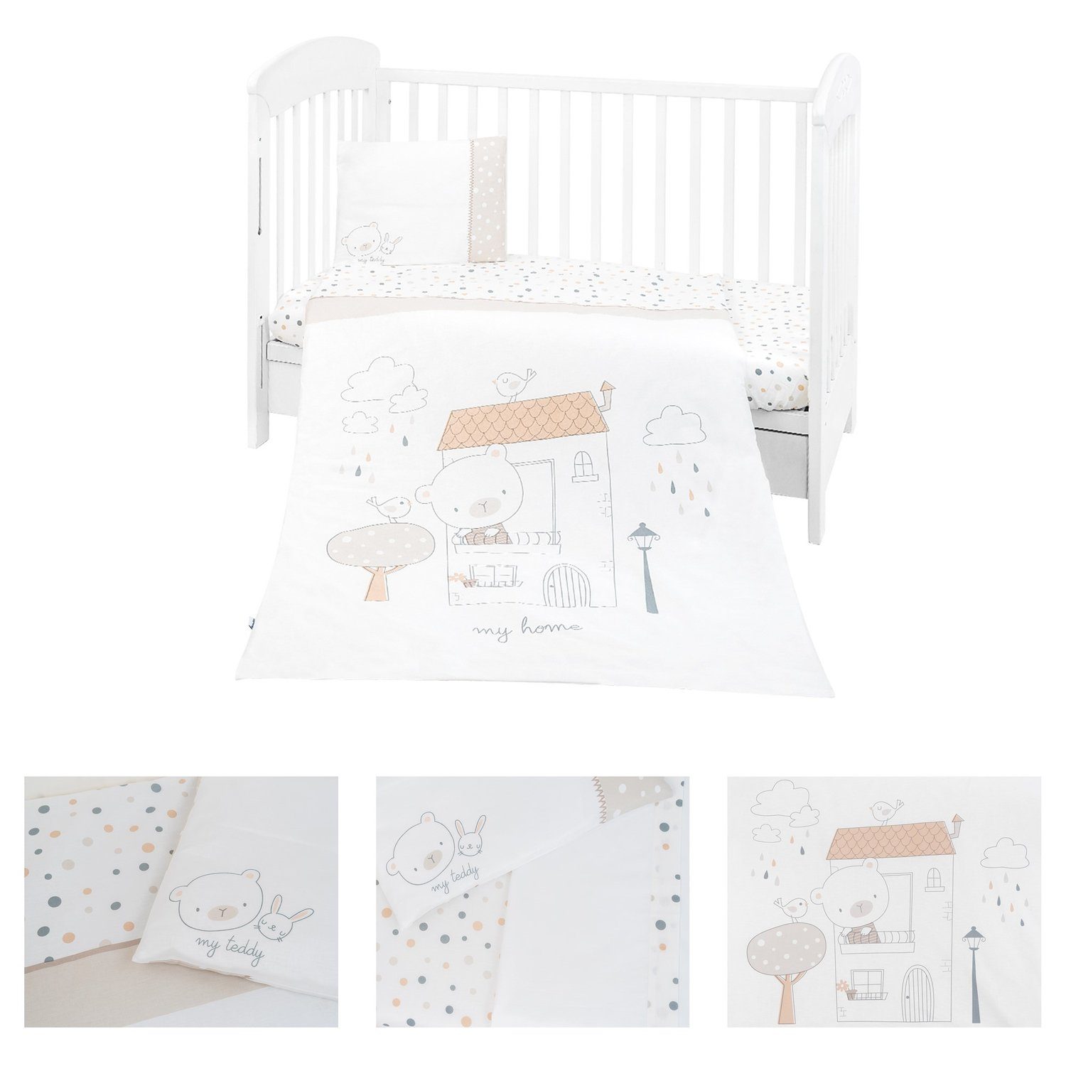 Babybettwäsche Bettwäsche My Teddy 3-teilig