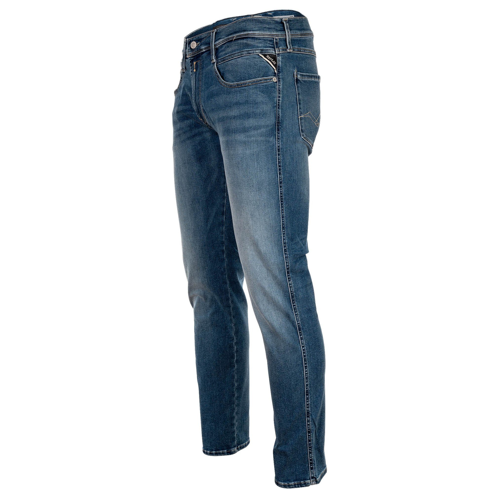 Replay Regular-fit-Jeans Herren Jeans Baumwolle Hyperflex günstig online kaufen