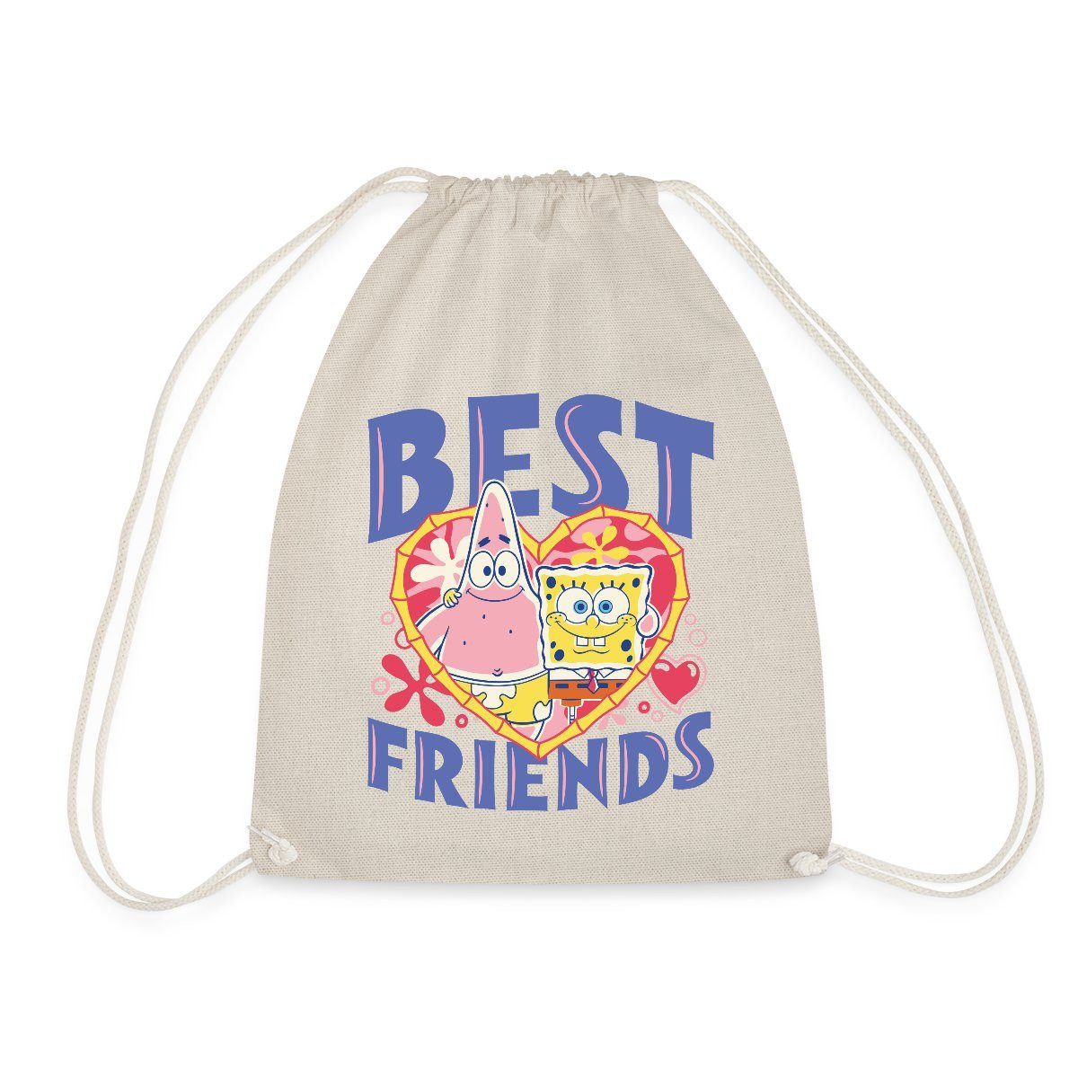 Spreadshirt Turnbeutel Spongebob Schwammkopf Und Patrick Beste Freunde Turnbeutel (1-tlg)