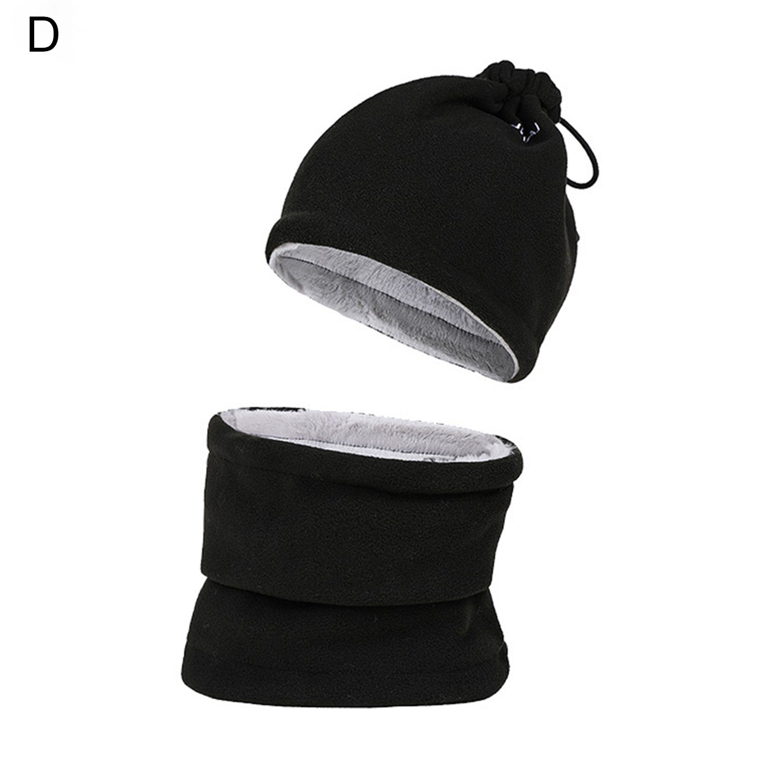Rutaqian Mütze & Schal Warme Beanie Hat und Winterschal mit Fleecefutter für Herren Damen (Wintermütze Schal Set, One Size) für 2-in-1 Winter-Set