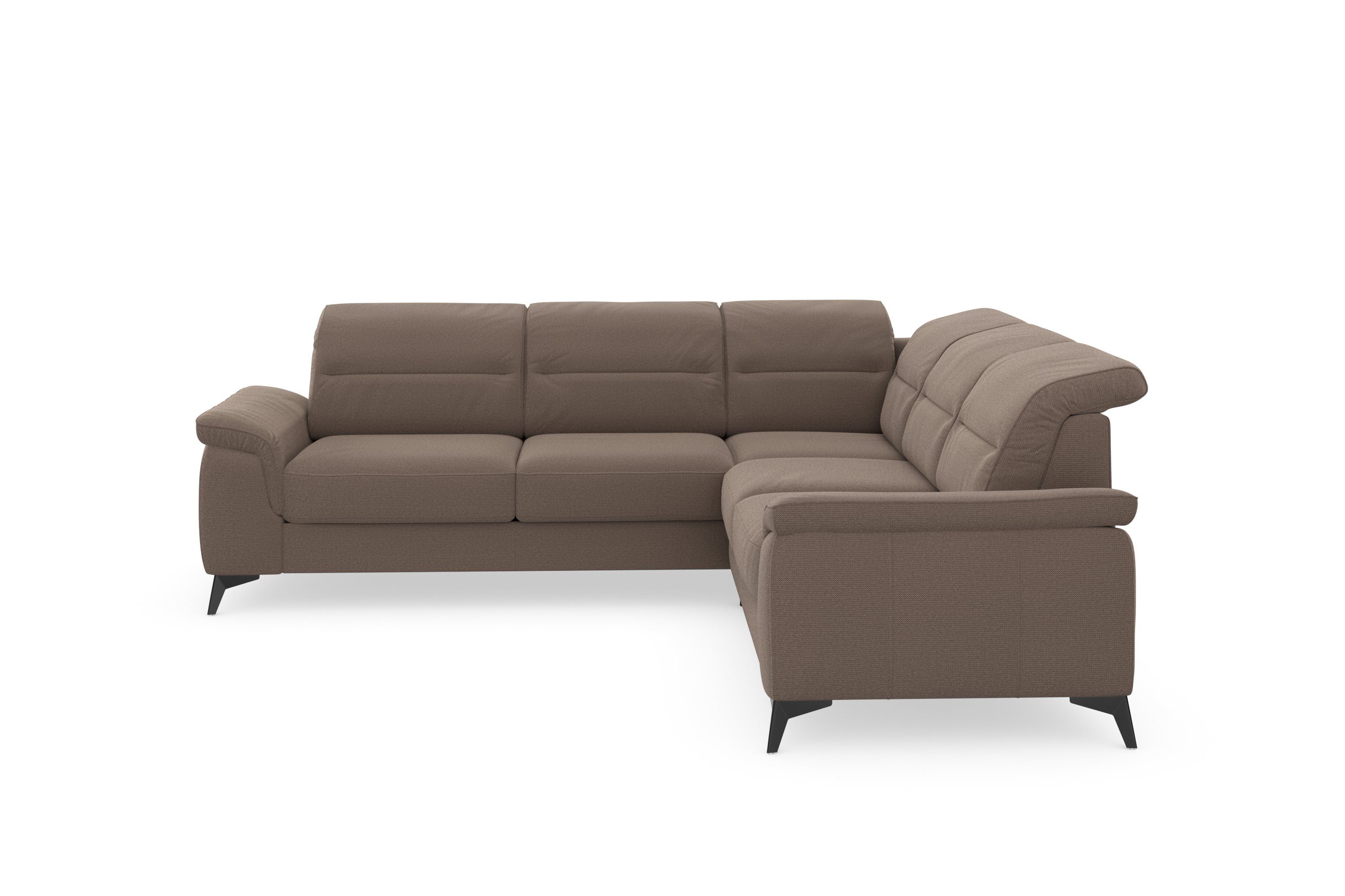 Armteilfunktion, Sinatra, Kopfteilverstellung Ecksofa sit&more Metallfüße und optinal mit