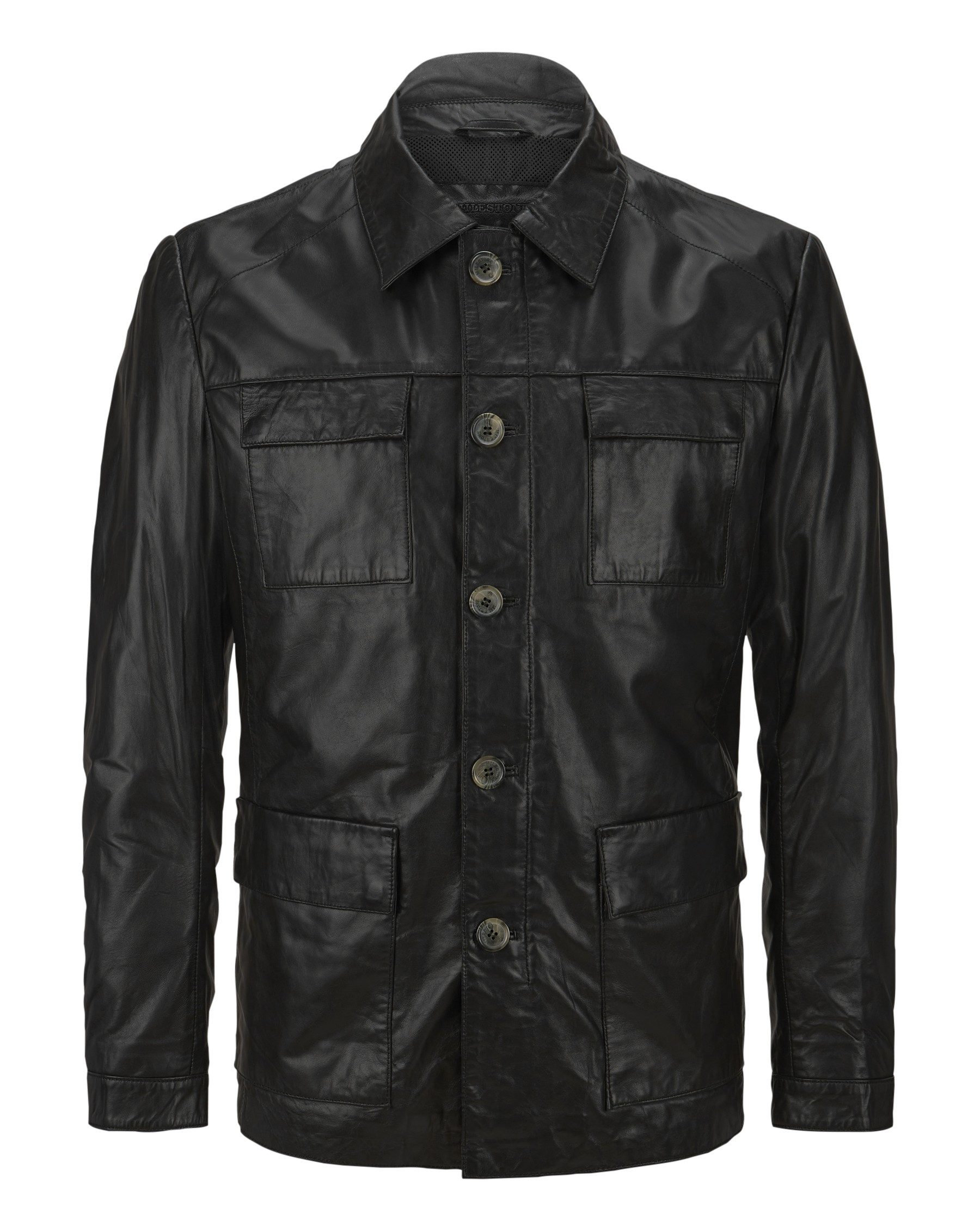 Milestone Lederjacke MSArturo Fieldjacke aus handgewachstem sehr dünnem Lammleder