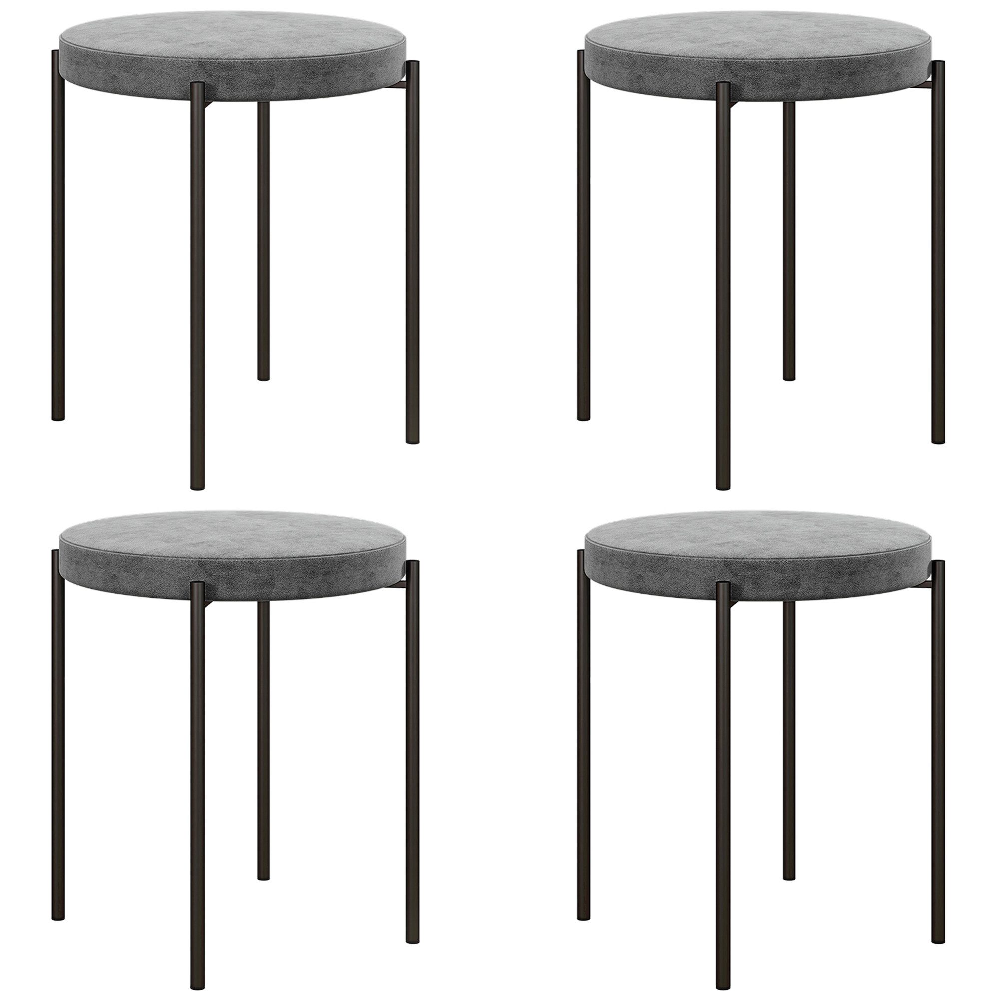 HOMCOM Esszimmerstuhl Thekenhocker mit gepolstertem Sitz, günstig online kaufen