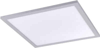 JUST LIGHT LED Panel FLAT, LED fest integriert, Warmweiß, LED Deckenleuchte, LED Deckenlampe