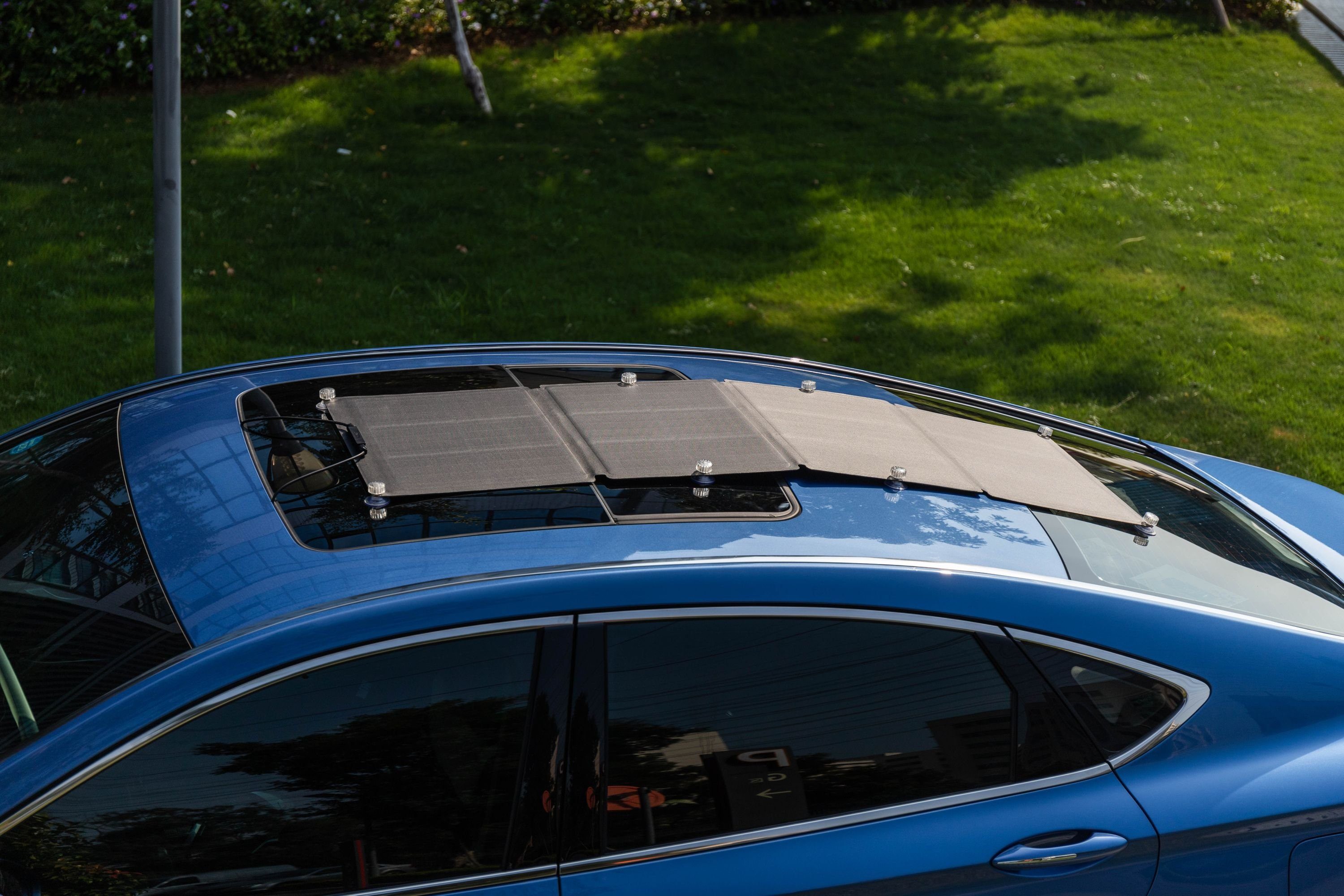 - Balkon Solaranlage Solar Ecoflow faltbar für Solarmodul 110W Solarpanel Panel