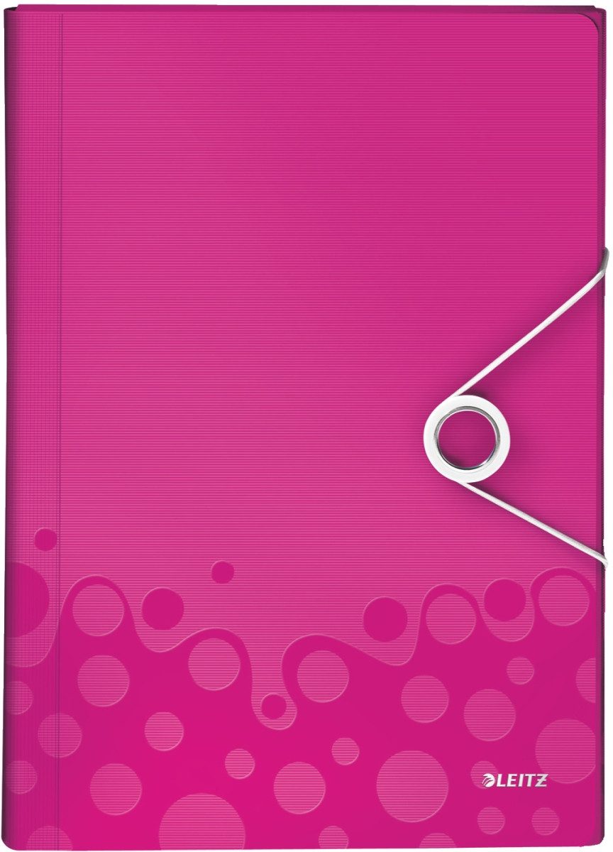 Fächermappe Projektmappe Wow A4 PP 6 Fächer pink metallic