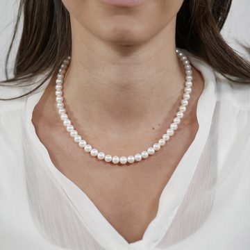 trendor Perlenkette Perlenkette Süßwasser-Zuchtperlen 7-8 mm