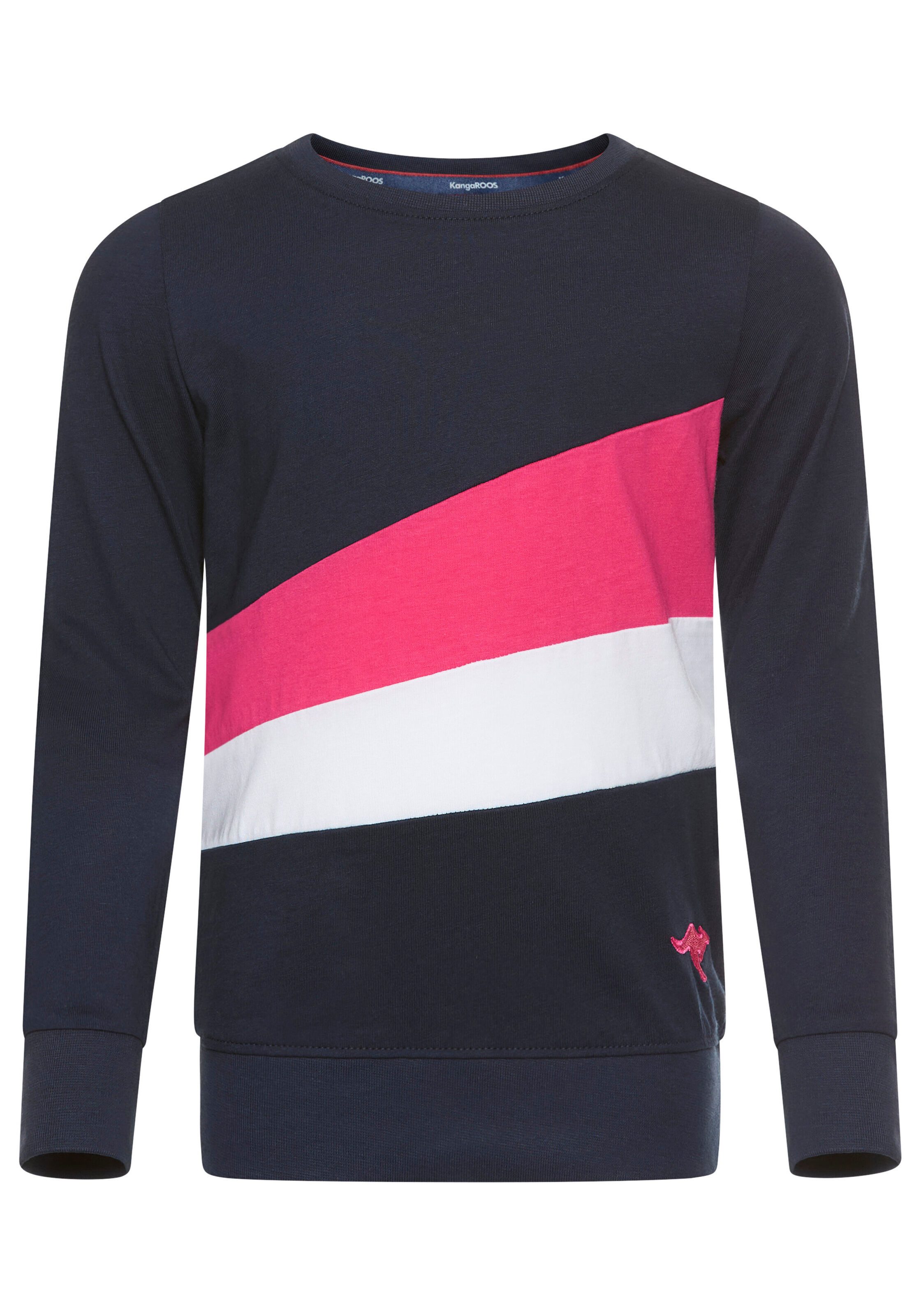 Langarmshirt mit Einsätzen für kleine Mädchen