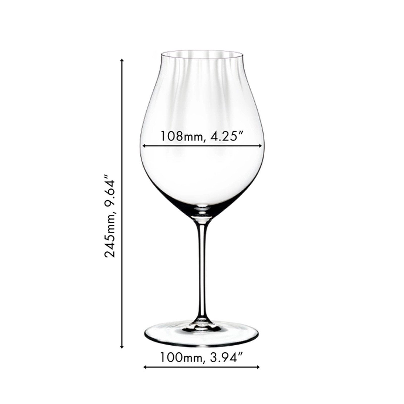 RIEDEL THE WINE GLASS COMPANY Rotweinglas Performance Pinot Noir Gläser 830 ml 4er Set, 4-tlg., Glas
