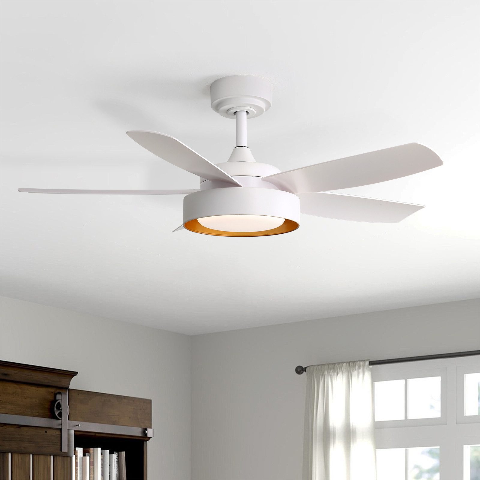Sofucor Deckenventilator mit 18W LED-Beleuchtung und Fernbedienung, DC, 107 günstig online kaufen
