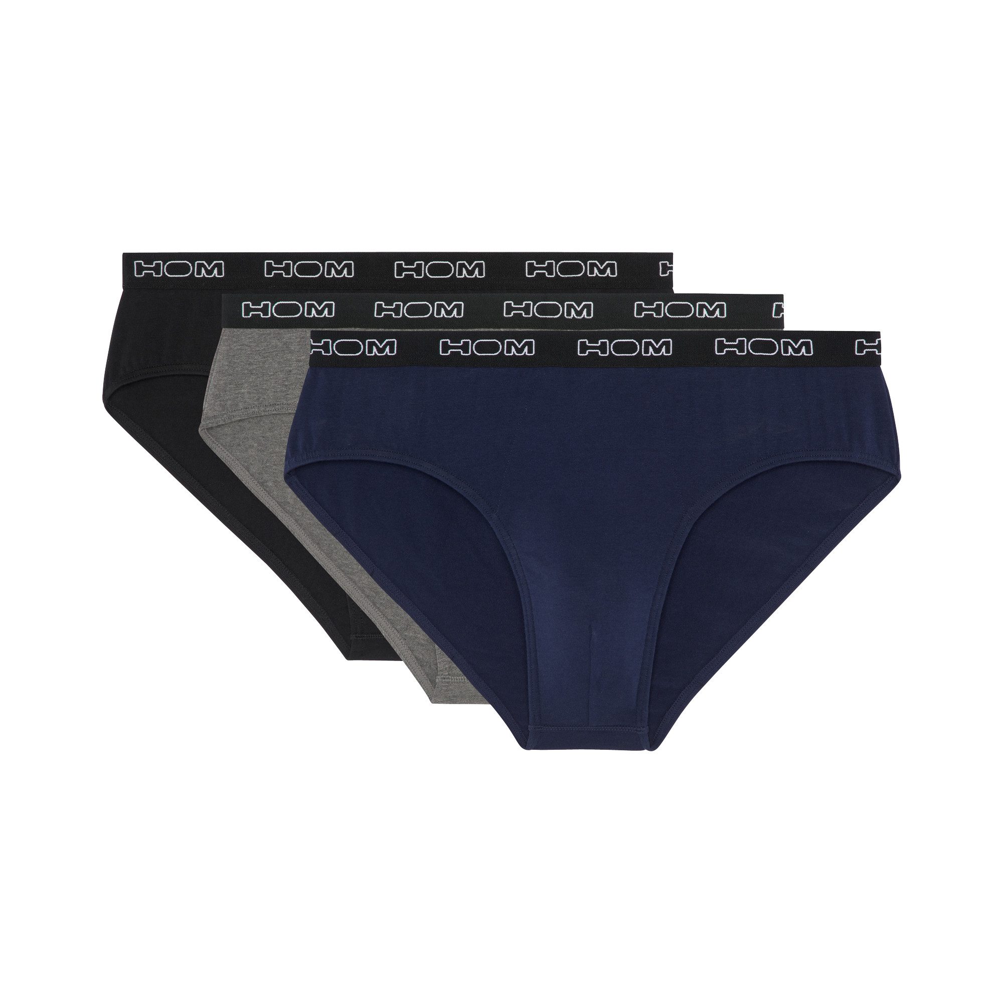 Hom Slip Boxerlines 2 (3er Pack) bequem, weich, eng, elastisch, basic, Logo günstig online kaufen