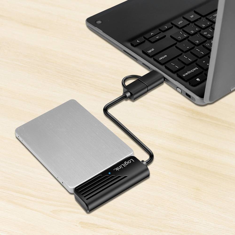 LogiLink USB 3.2 Gen 1 (USB 3.0) Adapter [1x 1x USB-A - 1x 1x USB-C®] 20 cm USB-Adapter