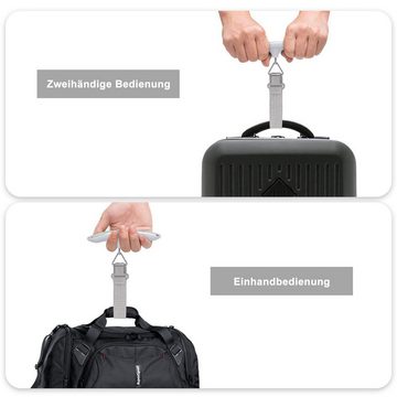 CALIYO Kofferwaage Gepäckwaage, Tragbare digitale Waage, Elektronische Kofferwaage, kompakte Größe - Lässt sich gut auf Reisen mitführen