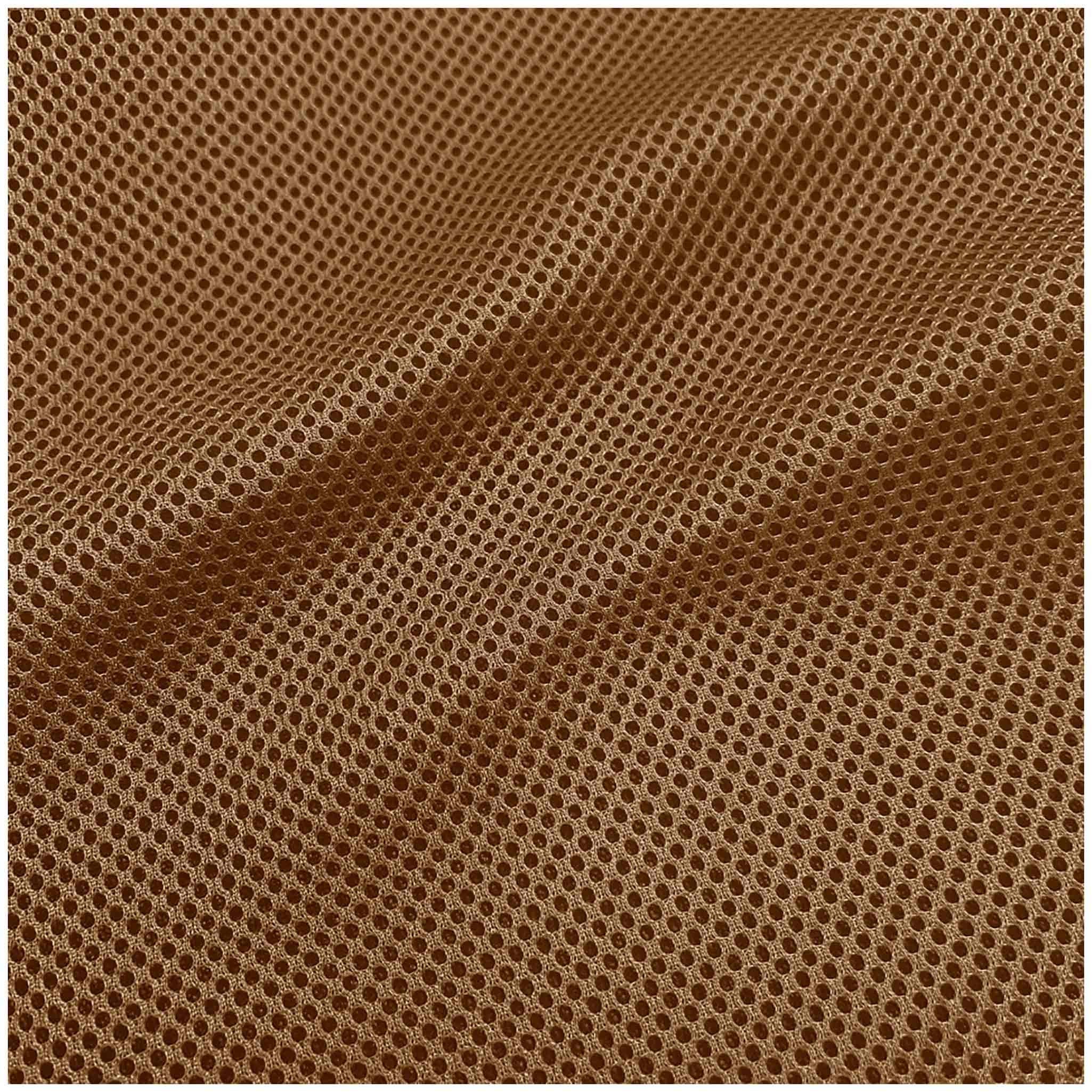 maDDma Stoff 3D Air Mesh 4mm Distanzgewebe 150cm Meterware Polyester Rucksack DIY, rehbraun