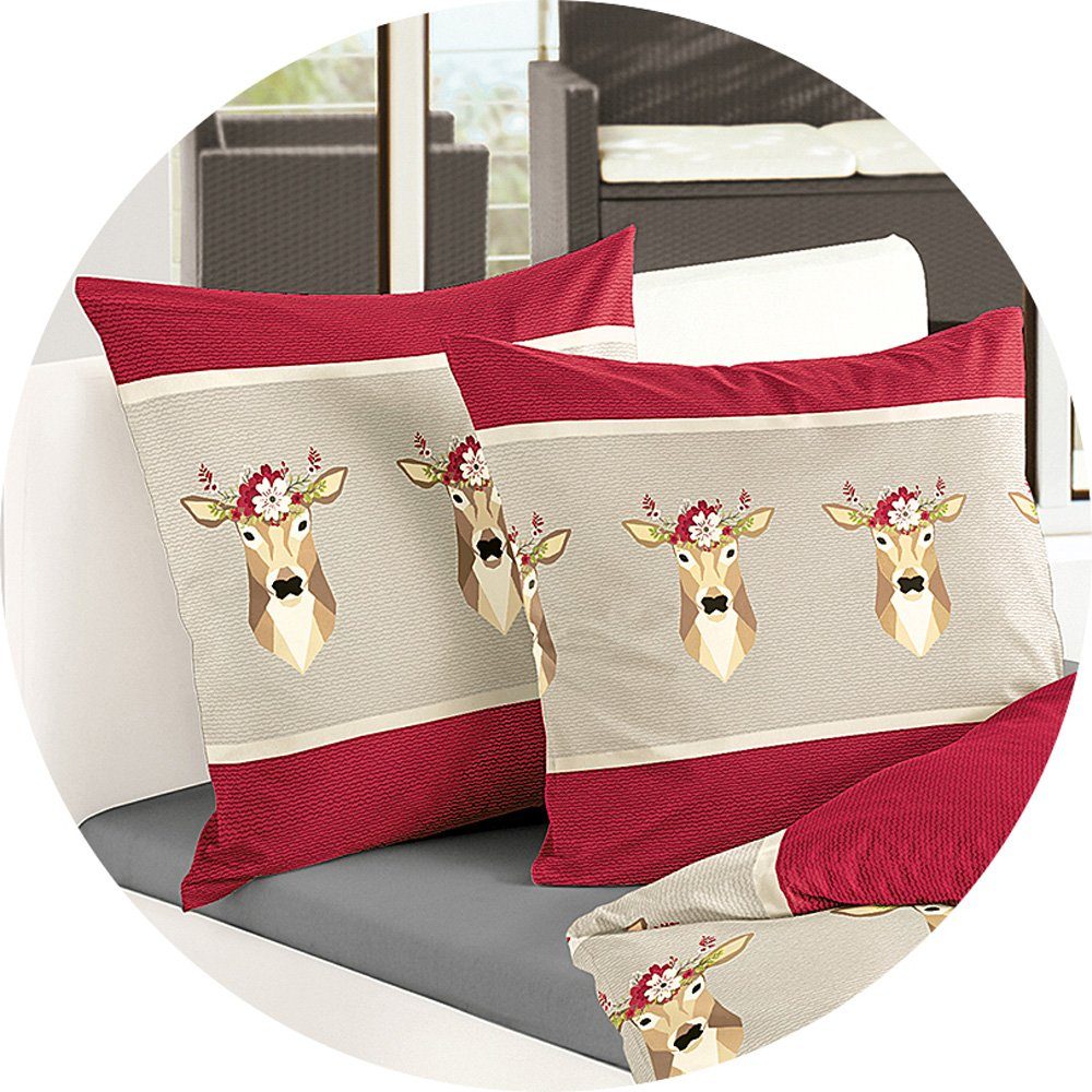 JACK Bettwäsche JACK by Bierbaum Biber Winter Partner Bettwäsche Hirsch Reh günstig online kaufen