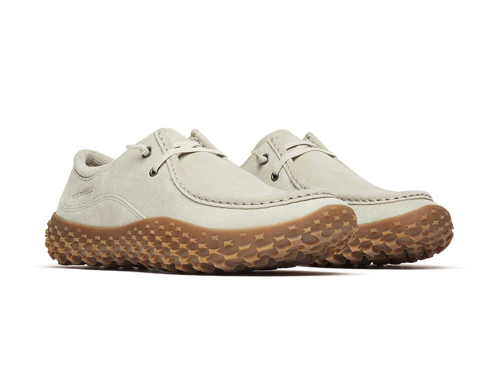 Merrell Minimal-Sneaker Wrapt Bungee (Veloursleder, wasserdicht) talcbeige Barfußschuh