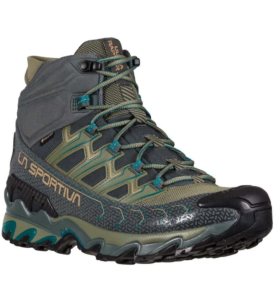 Trail-Laufschuhe Ultra Raptor II Mid GTX (wasserdicht) charcoal/lichen Wanderschuh