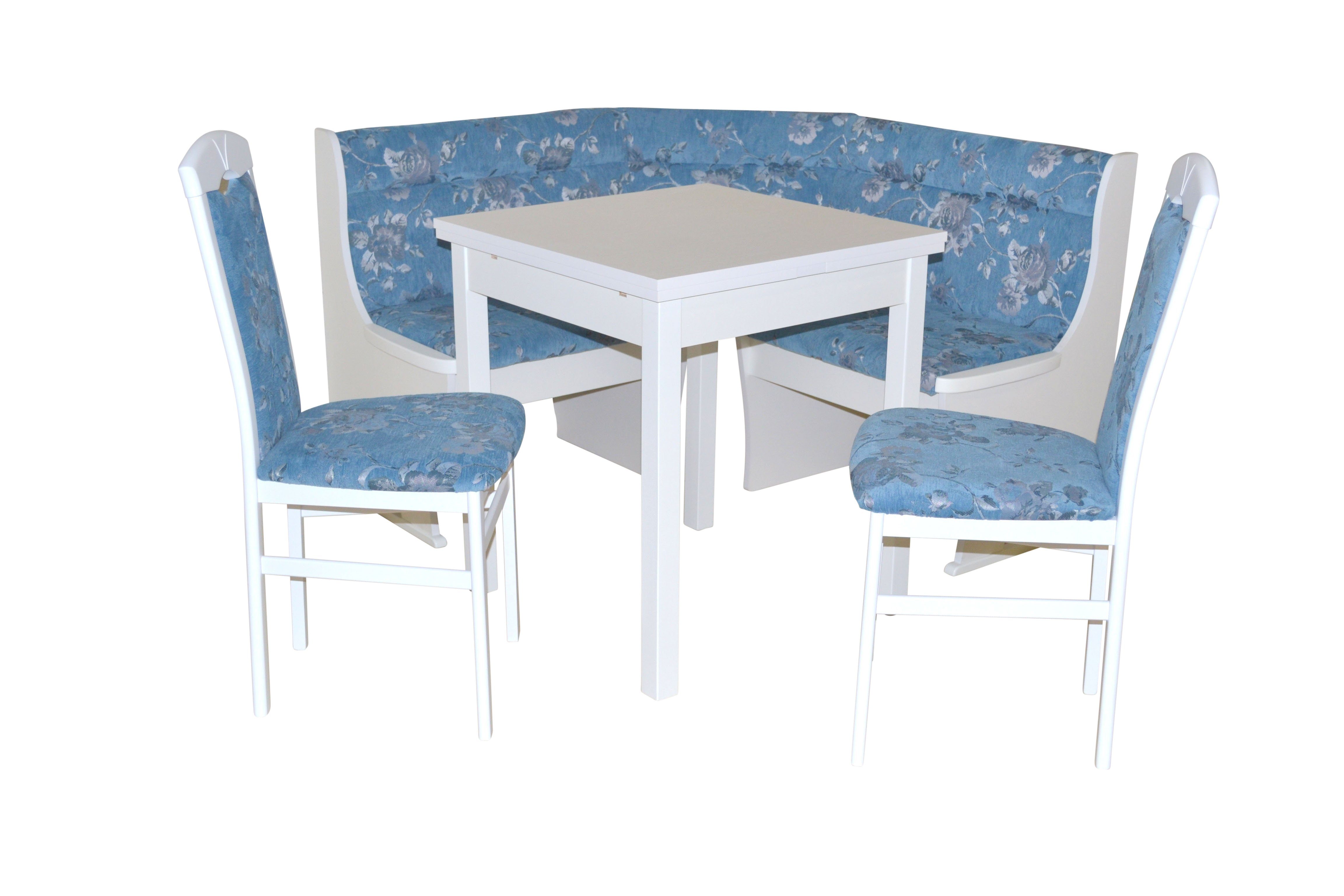 moebel-direkt-online Eckbankgruppe Anja I, (Spar-Set, 4tlg. Set), Sitzflächen mit hochwertiger Gasdruckfeder blau