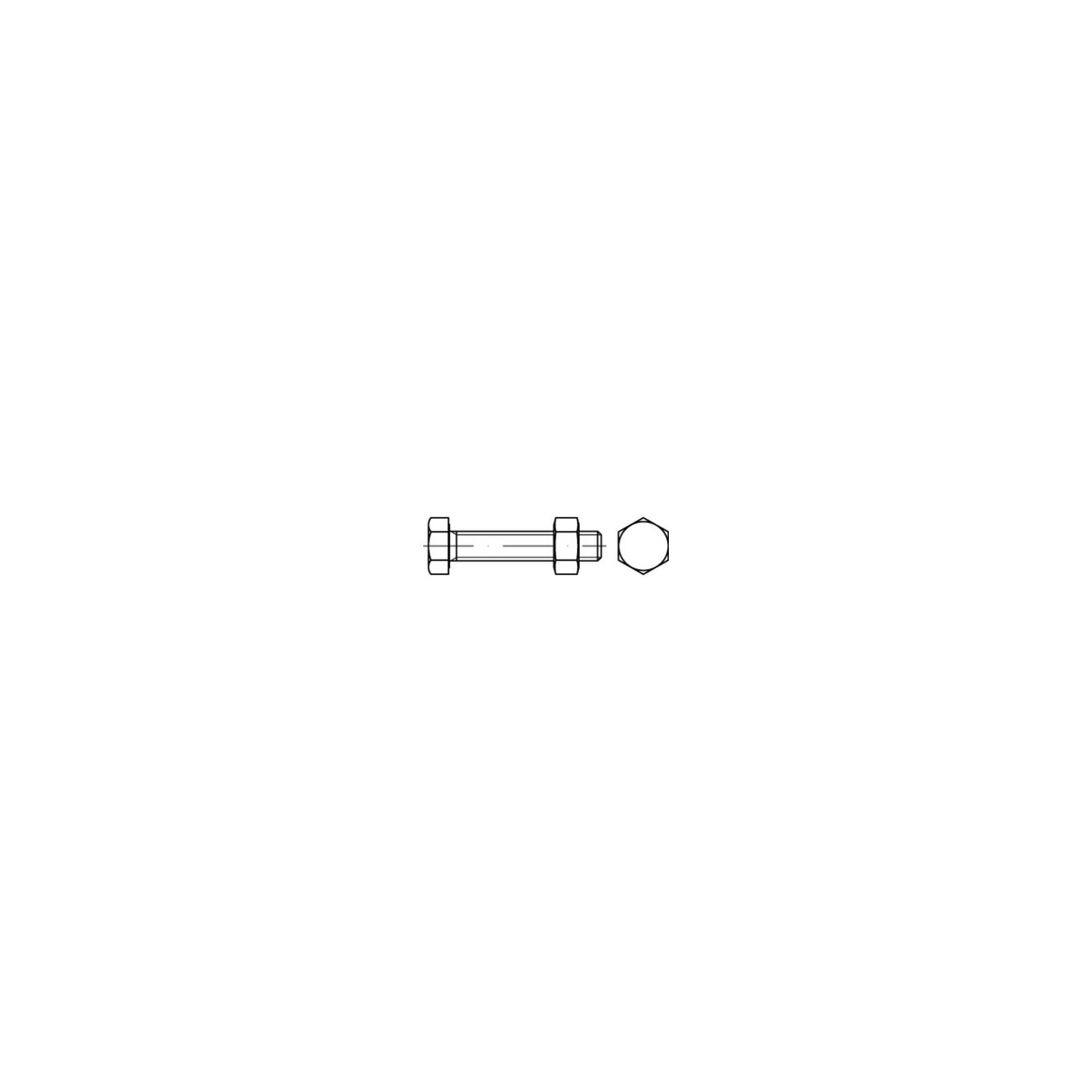 Contorion Schraube ISO 4017 SB-Schrauben-Garnituren 8.8U CE Mu M 8 x 45 tZn SB nach EN 15