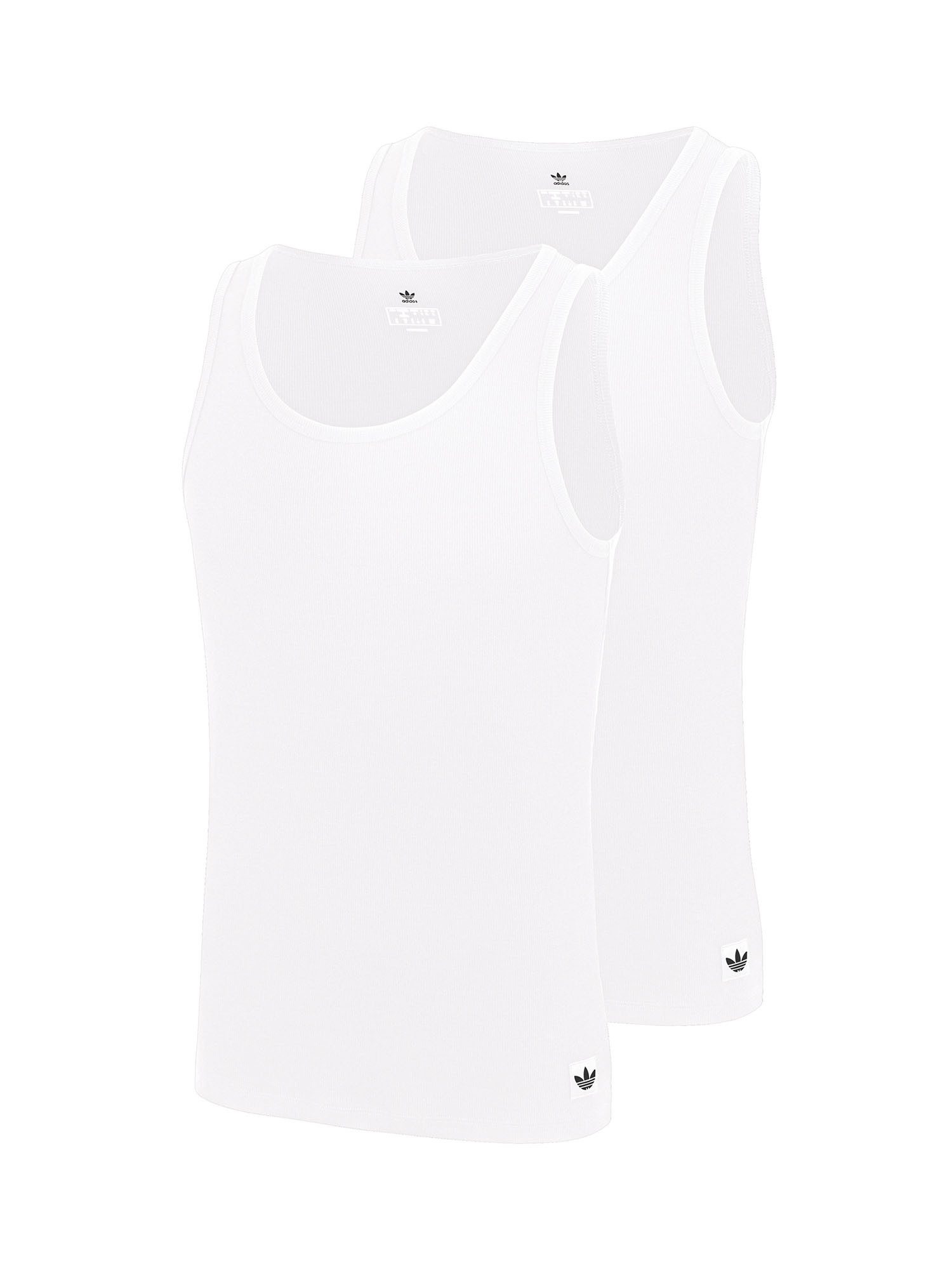 adidas Originals Tanktop Comfort Cotton Rib (2-tlg) Trägertop, Muskelshirt, Ärmelloses Shirt