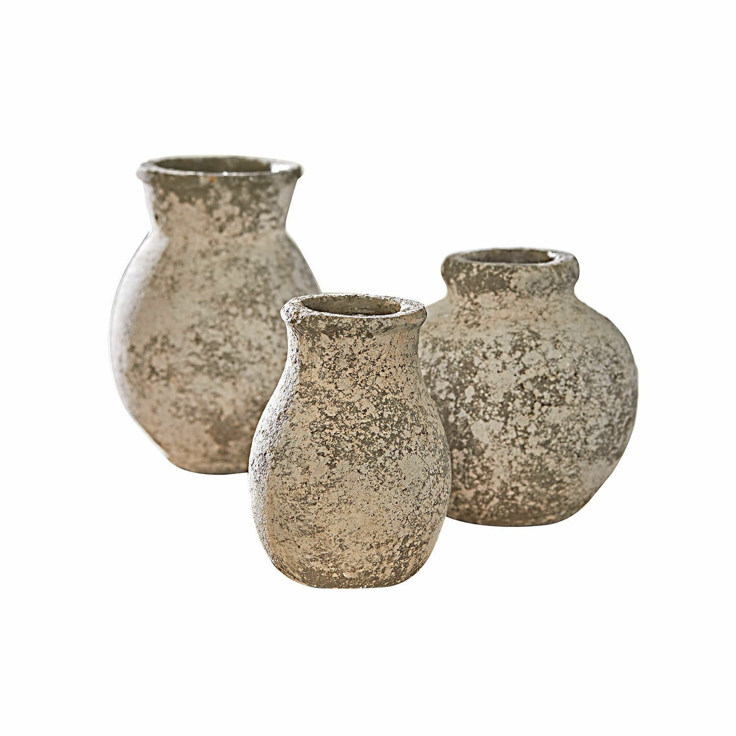 Mirabeau Tischvase Vase 3er Set Cerquix antikcreme