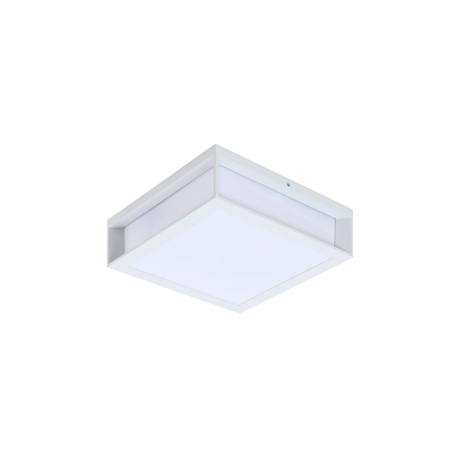 Lindby Außen-Wandleuchte Sivana, Metall, Weiß IP44, 2 x 15 W LED