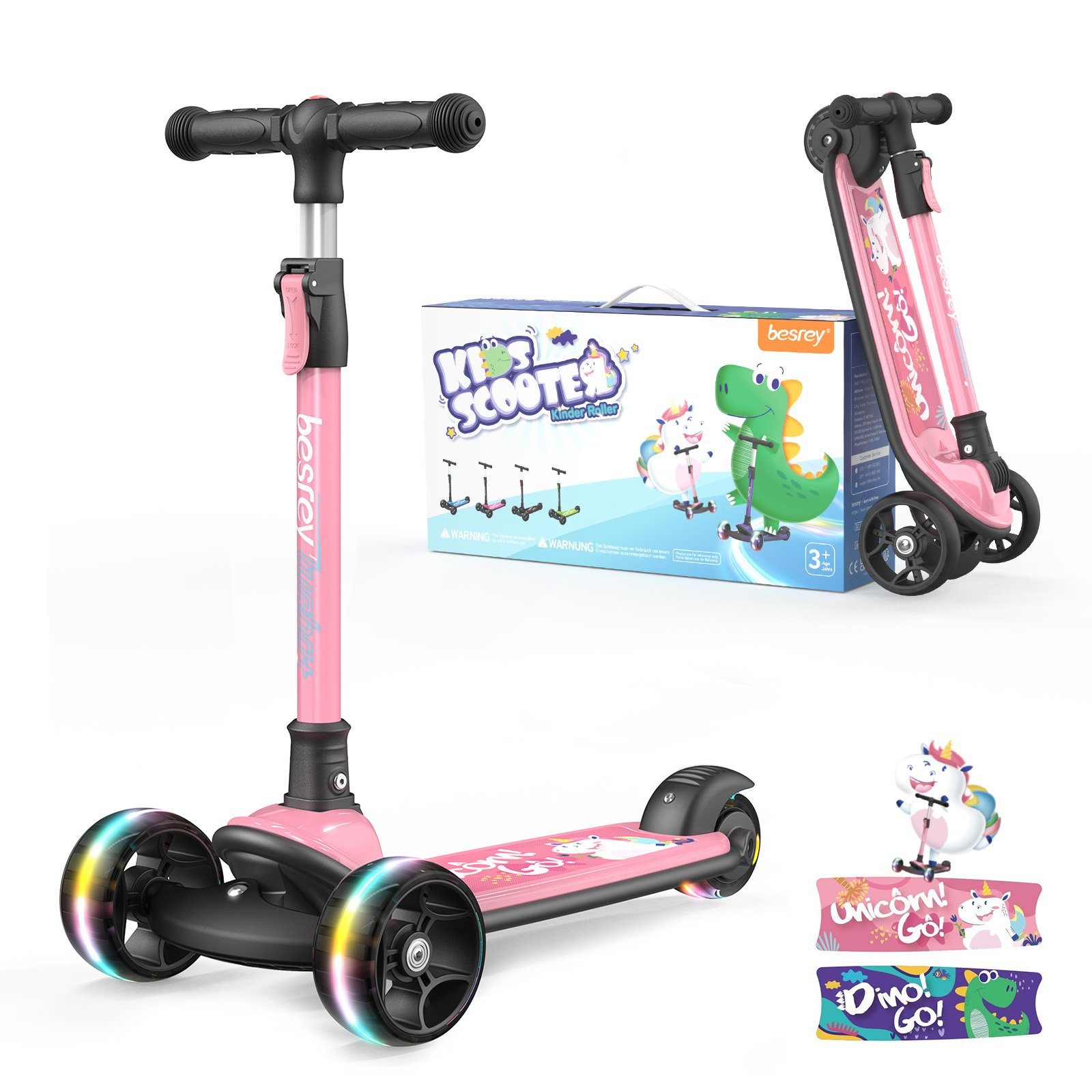 Cityroller Scooter Roller Kinder Kinderroller Dreiradscooter ab 2 jahre faltbar