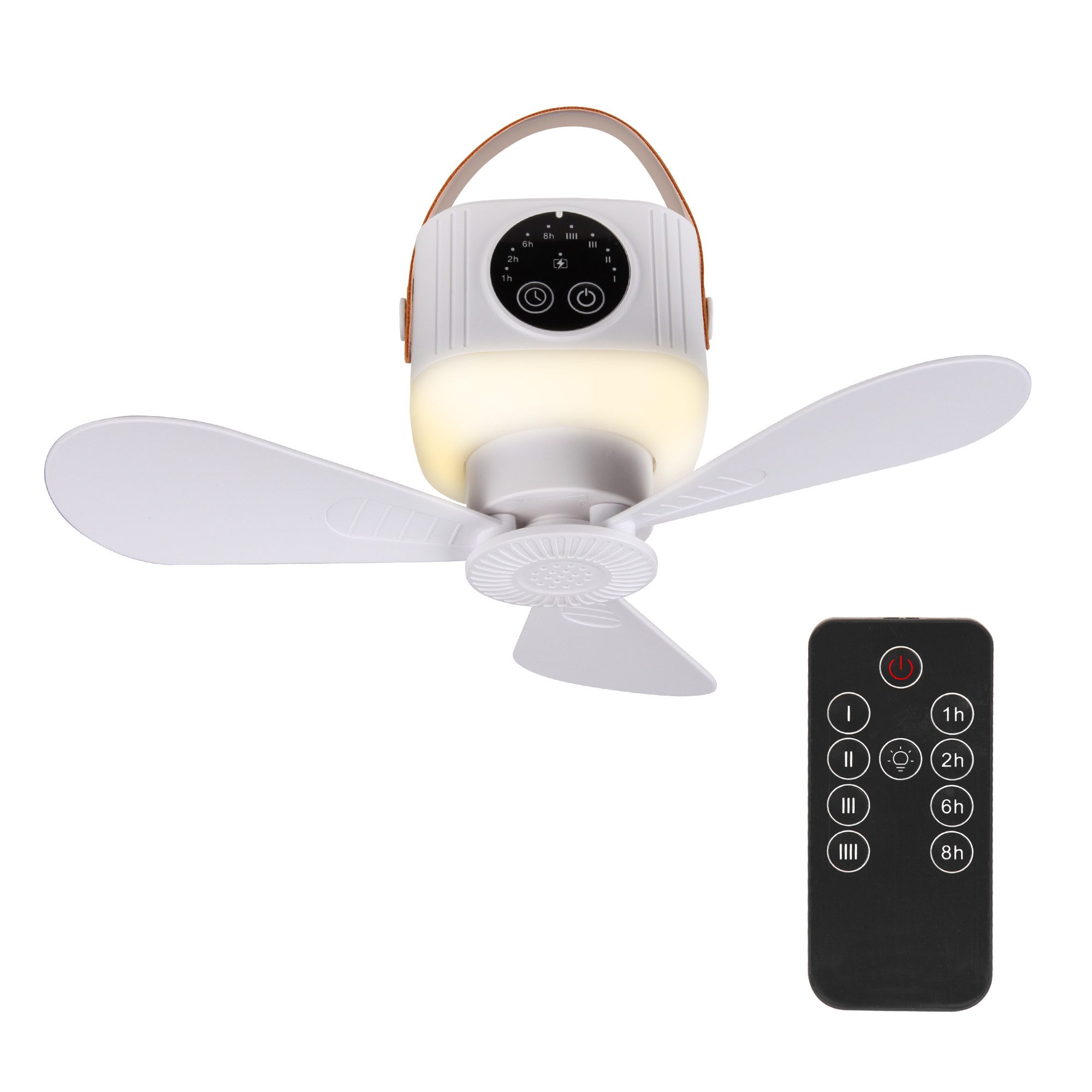 BESTLIVINGS Deckenventilator mobil mit Licht und Fernbedienung