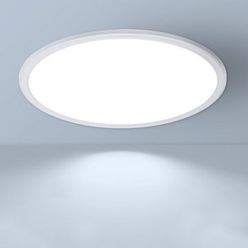 GelldG LED Arbeitsleuchte LED-Deckenleuchte, moderne Deckenlampe, flache runde Deckenbeleuchtung