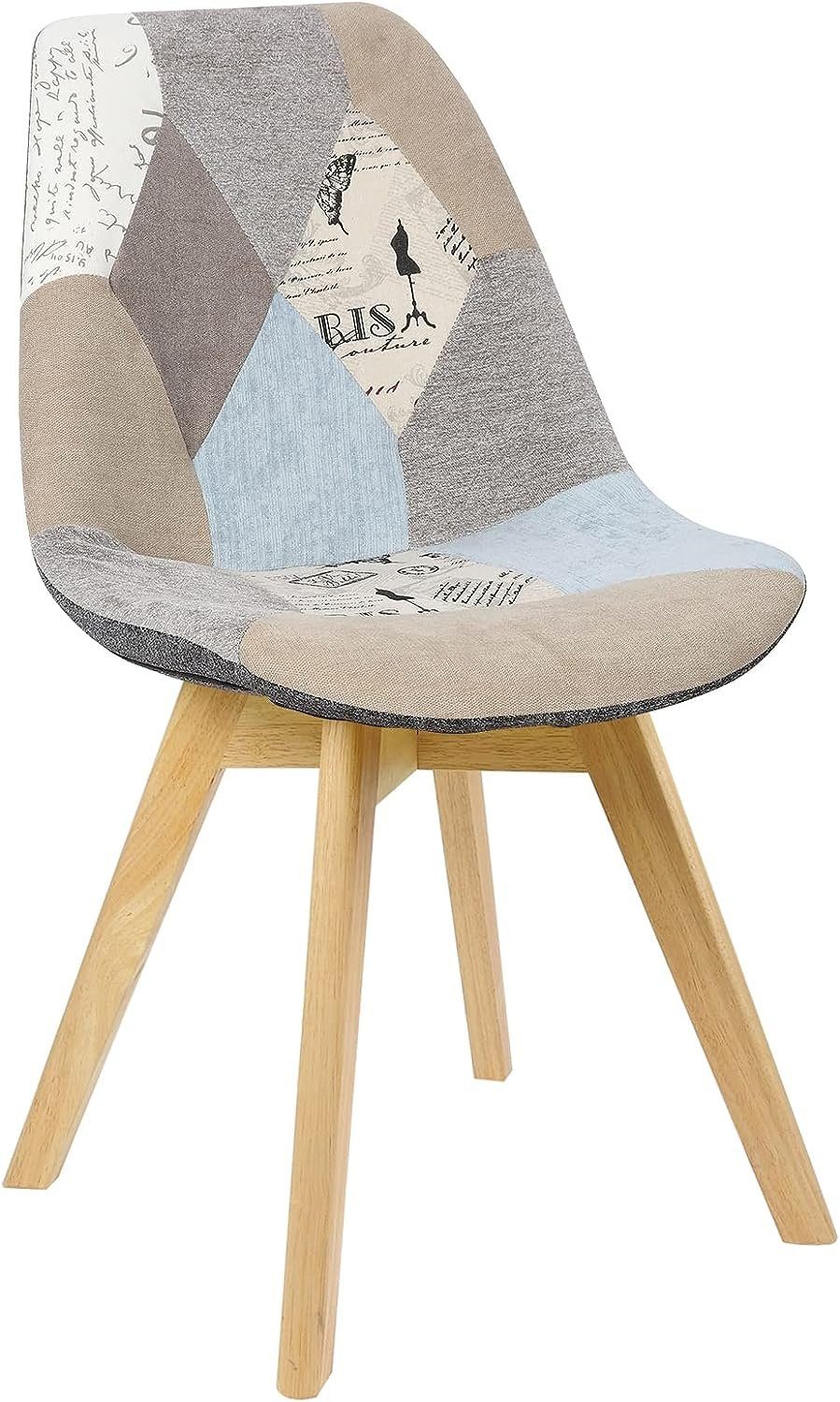 Woltu 4-Fußstuhl (1 St), Patchwork Stühle, günstig online kaufen