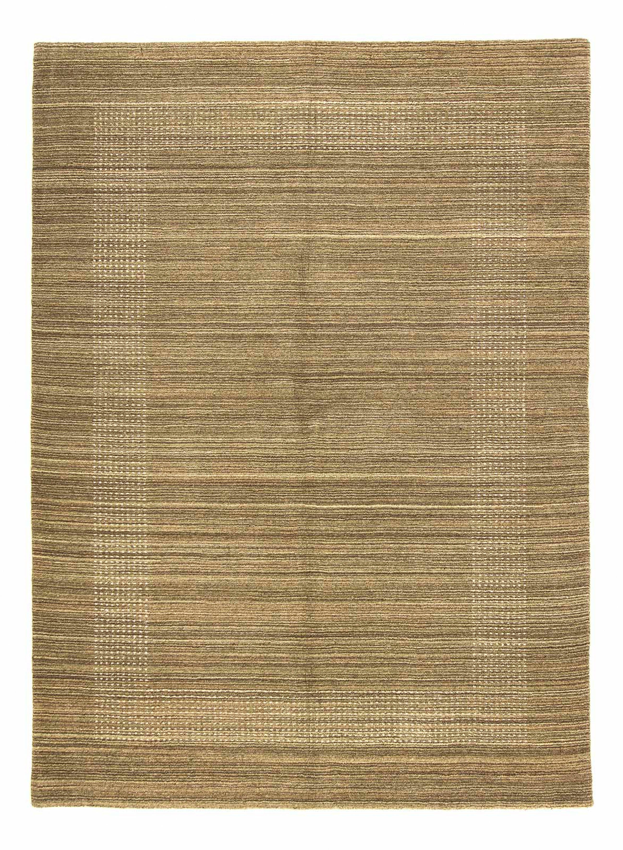 Wollteppich Gabbeh - Loribaft Perser Einzelstück mit - dunkelbraun, Höhe: Zertifikat 12 cm rechteckig, mm, x morgenland, Handgeknüpft, 170 240 - Wohnzimmer