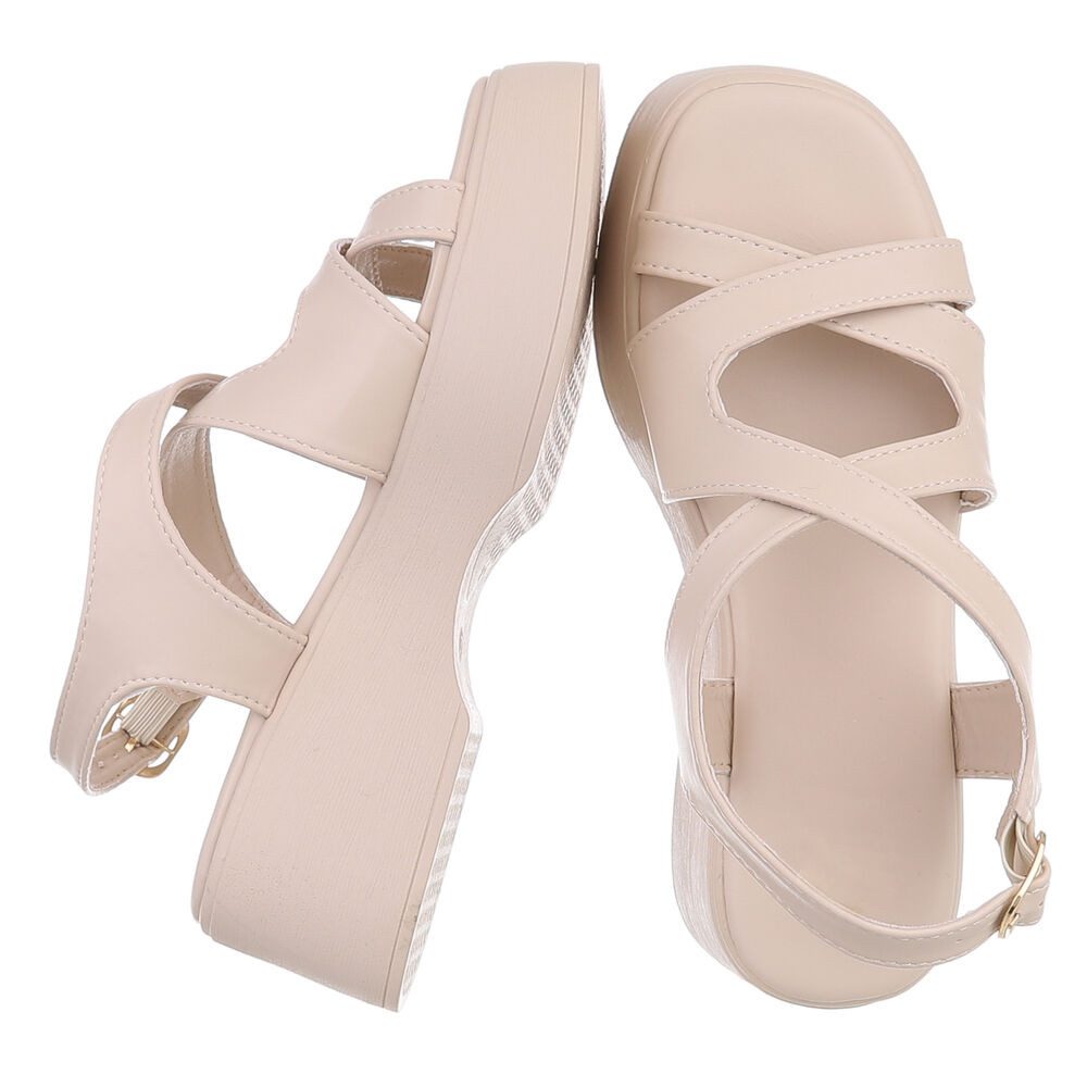 Ital-Design Bequeme Sandalen mit Absatz für Damen im trendigen Design Plate günstig online kaufen