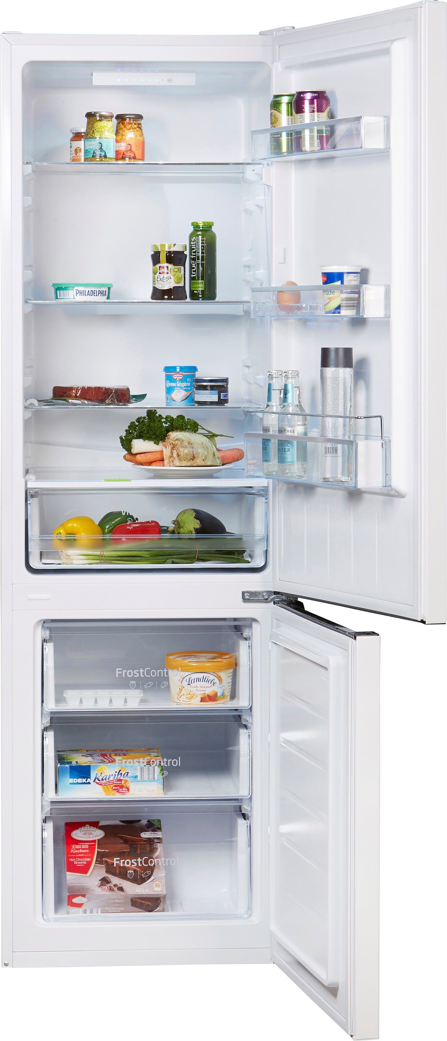 Amica Kühl-/Gefrierkombination KGCL 387 150 W / VC 1752 AW, 176 cm hoch, 54 cm breit