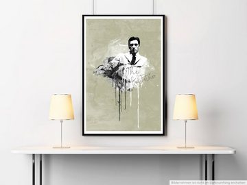 Sinus Art Leinwandbild The GodFather Al Pacino 90x60cm Paul Sinus Art Splash Art Wandbild als Poster ohne Rahmen gerollt