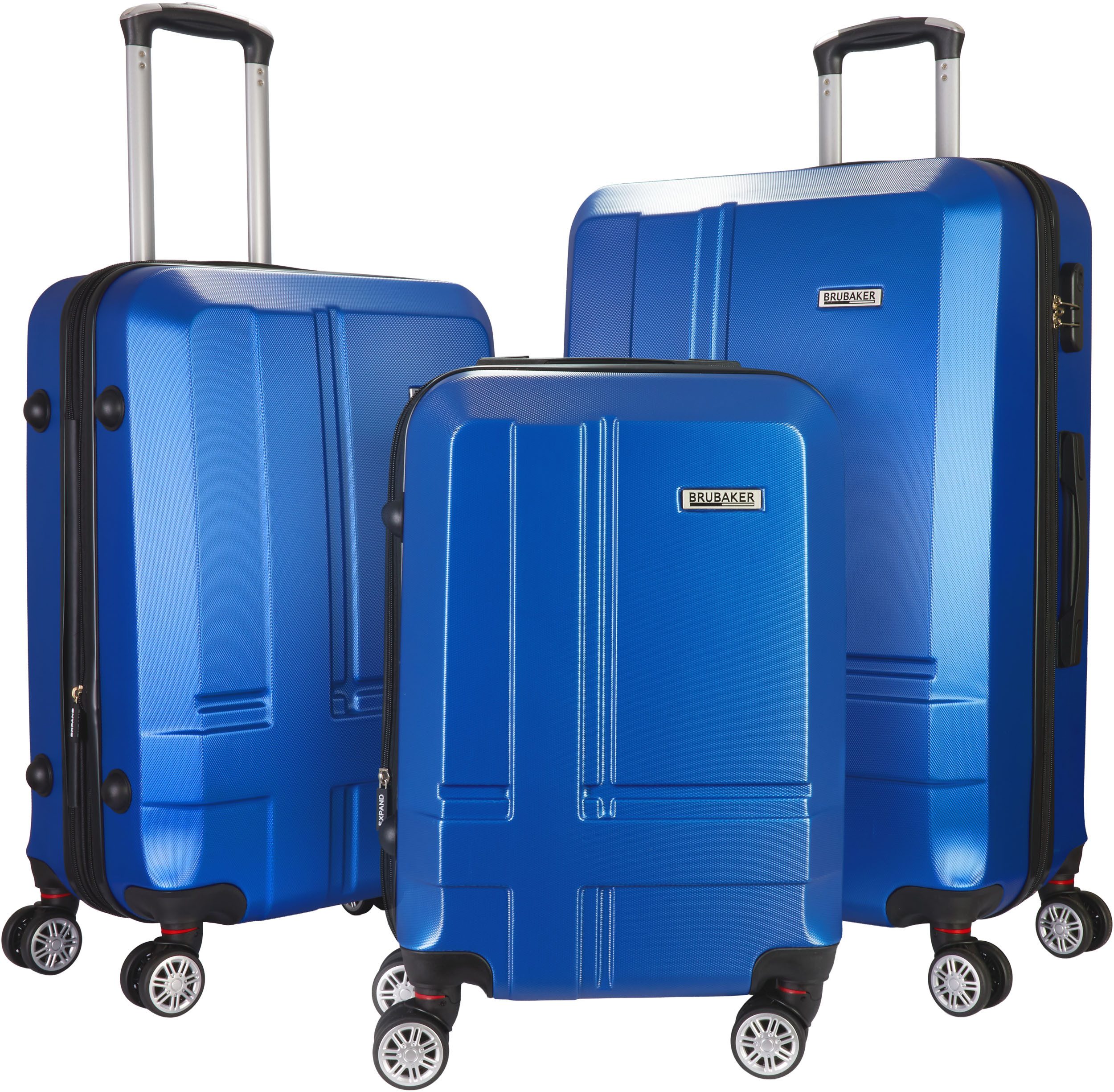 BRUBAKER Kofferset 3tlg. Hartschalen Kofferset New York - Erweiterbare Hart günstig online kaufen