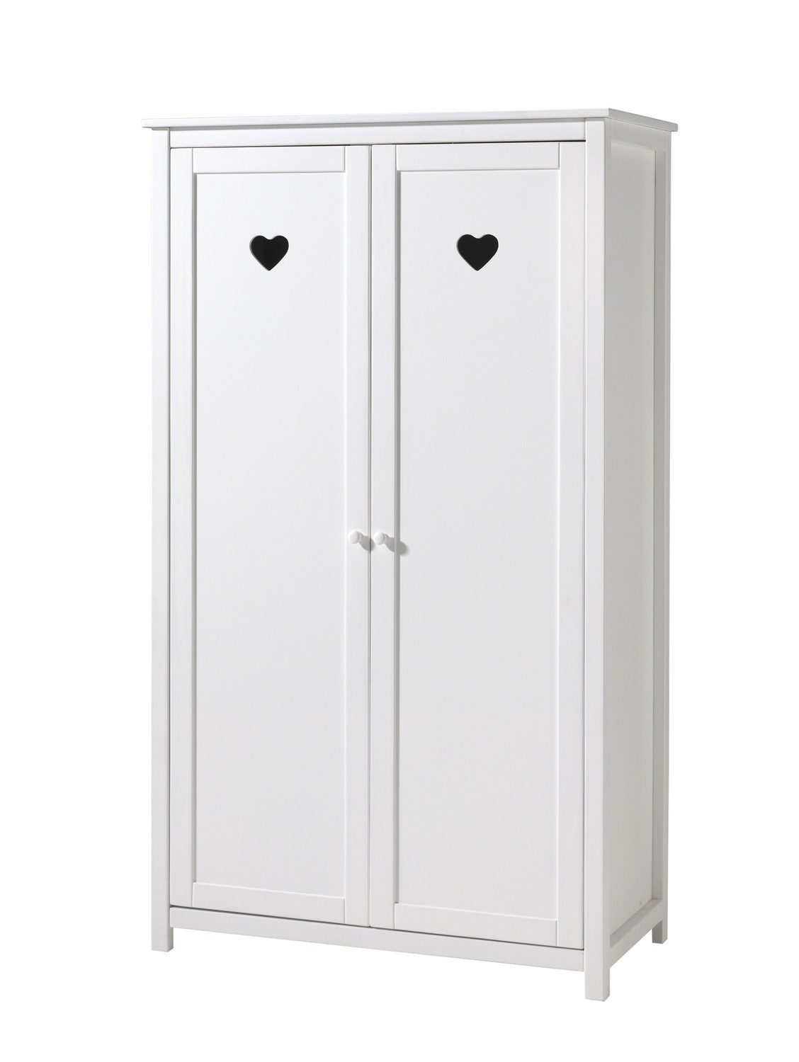 Natur24 Kleiderschrank Kleiderschrank Amori MDF Weiß 110x191x57cm