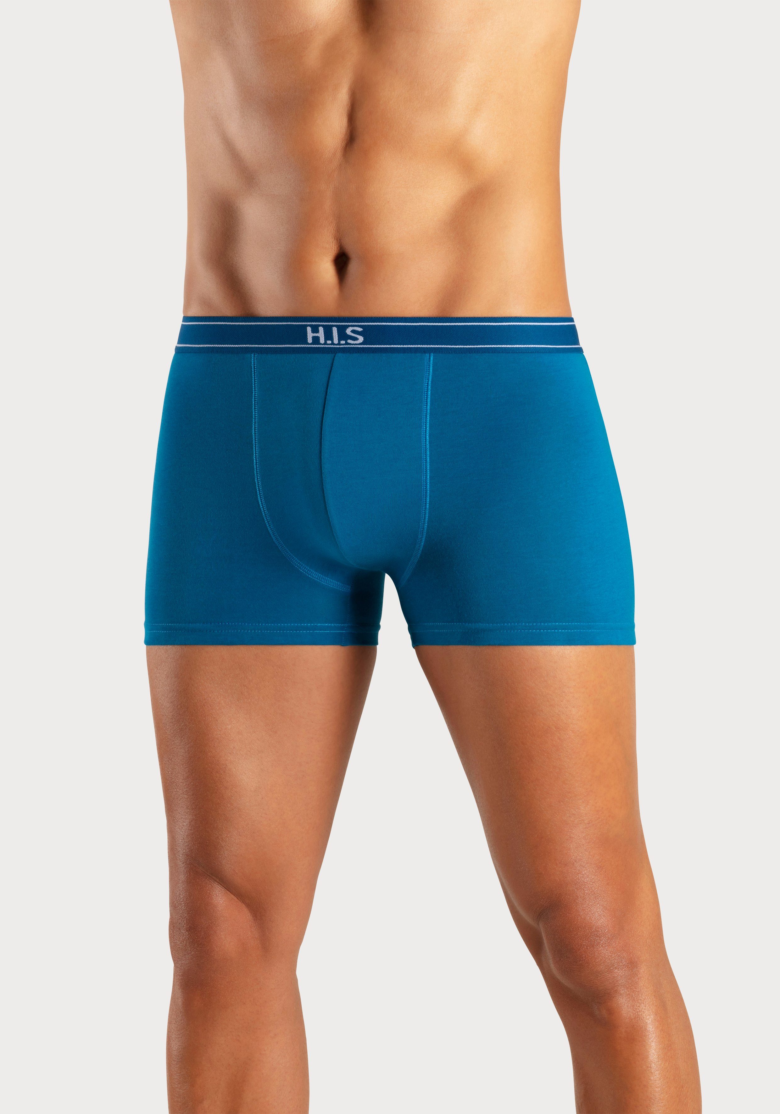 H.I.S Boxer Boxershorts für Herren (Packung, 5-St) mit Steifen und Logo im Bund