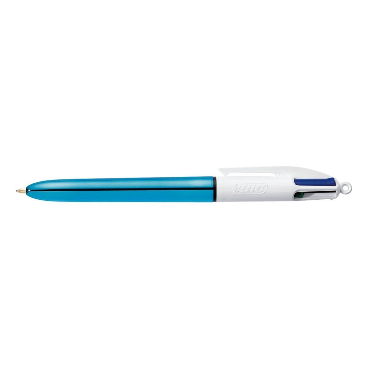 Colours Kugelschreiber in Farben Stift einem 4 Shine, BIC 4 blau